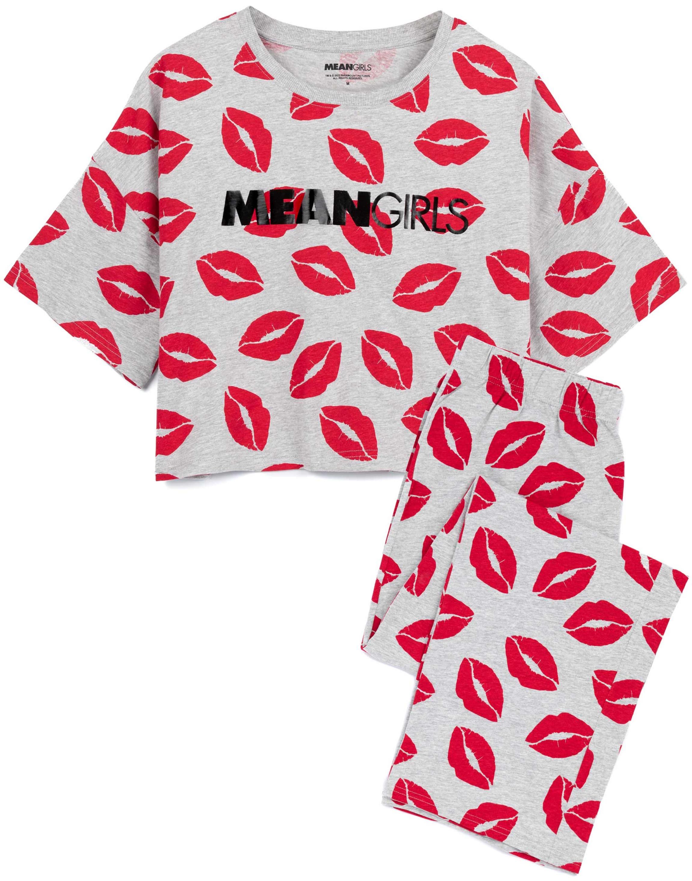 Grey Mean Girls Long Leg Pyjama, Image 3 of 6