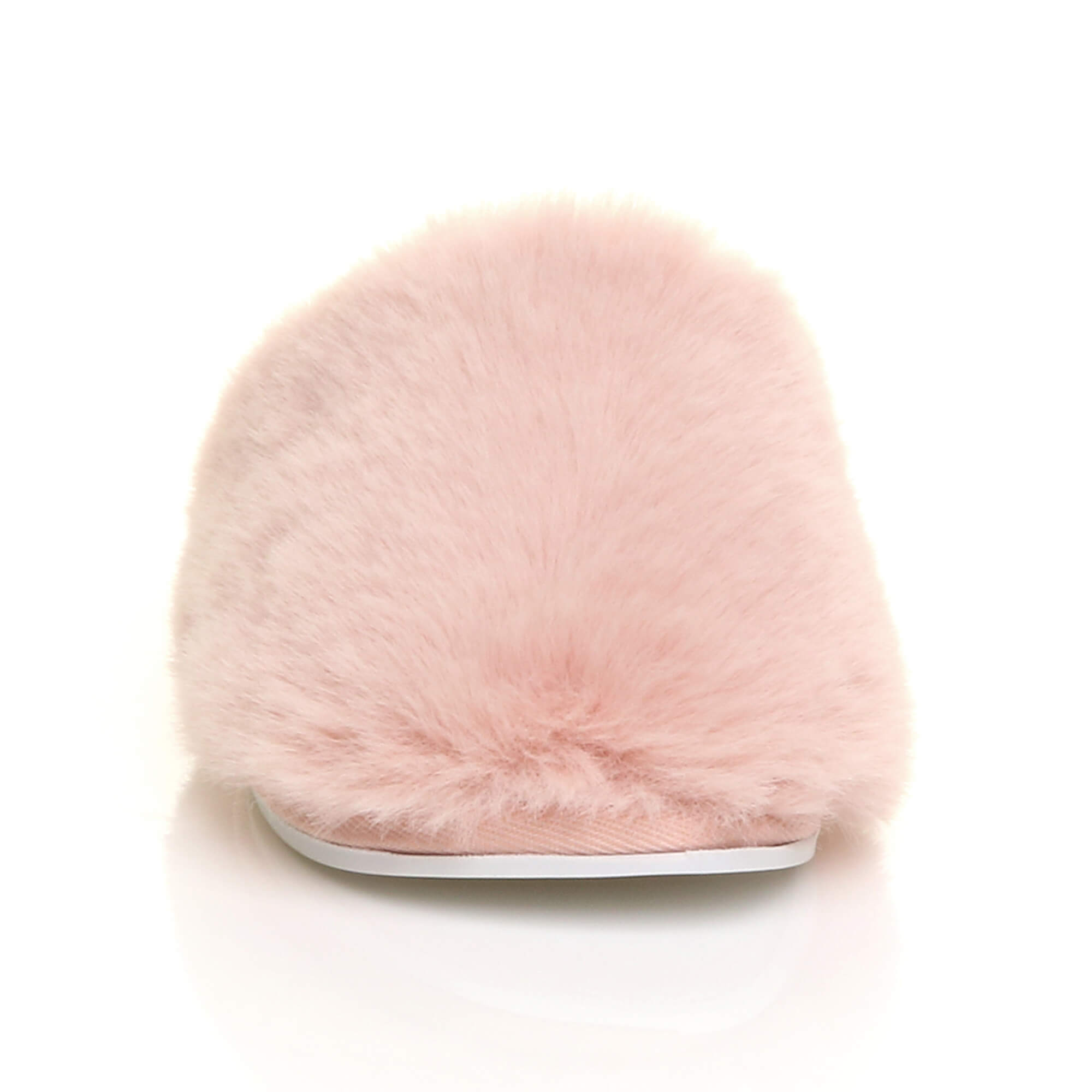 Pink AJVANI Pink Fluffy Mule Slippers, Image 5 of 5