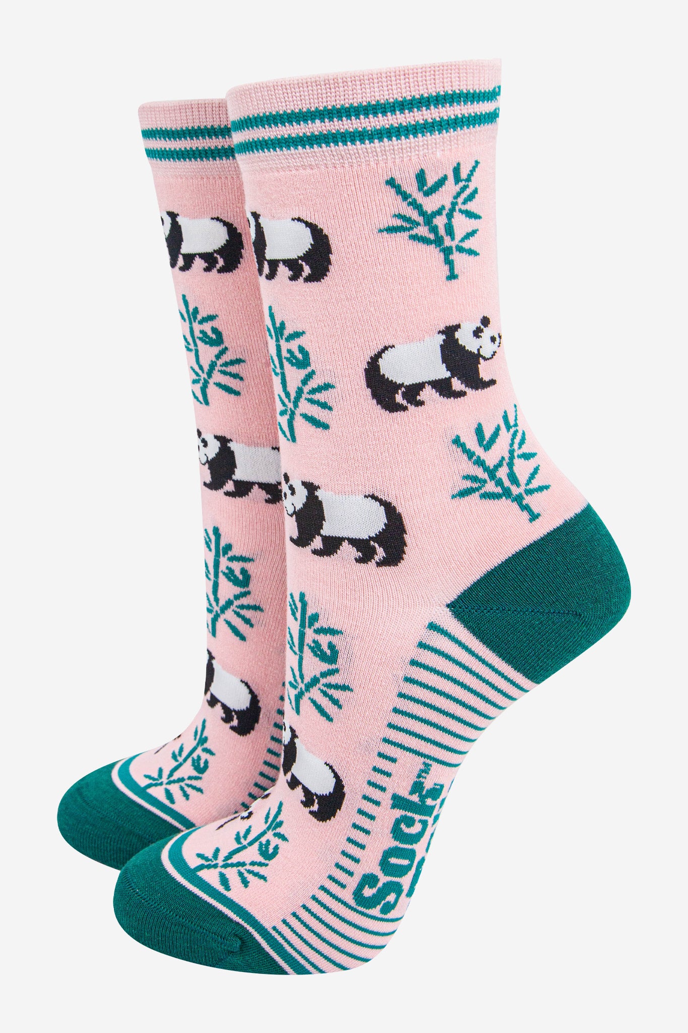 Pink Panda Bamboo Ankle Socks