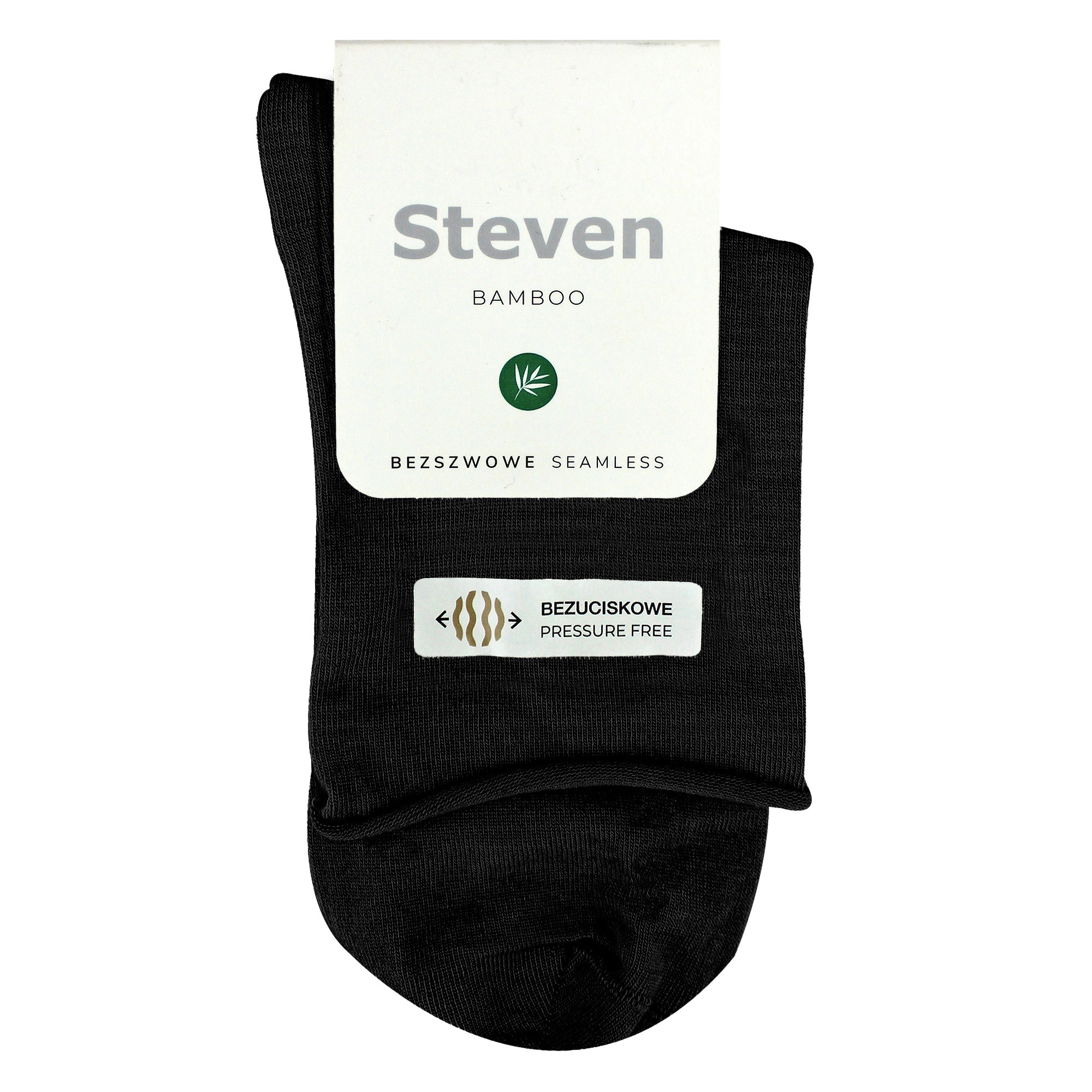 Black Bamboo Sensory Soft Seamless Socks, Image 5 of 5