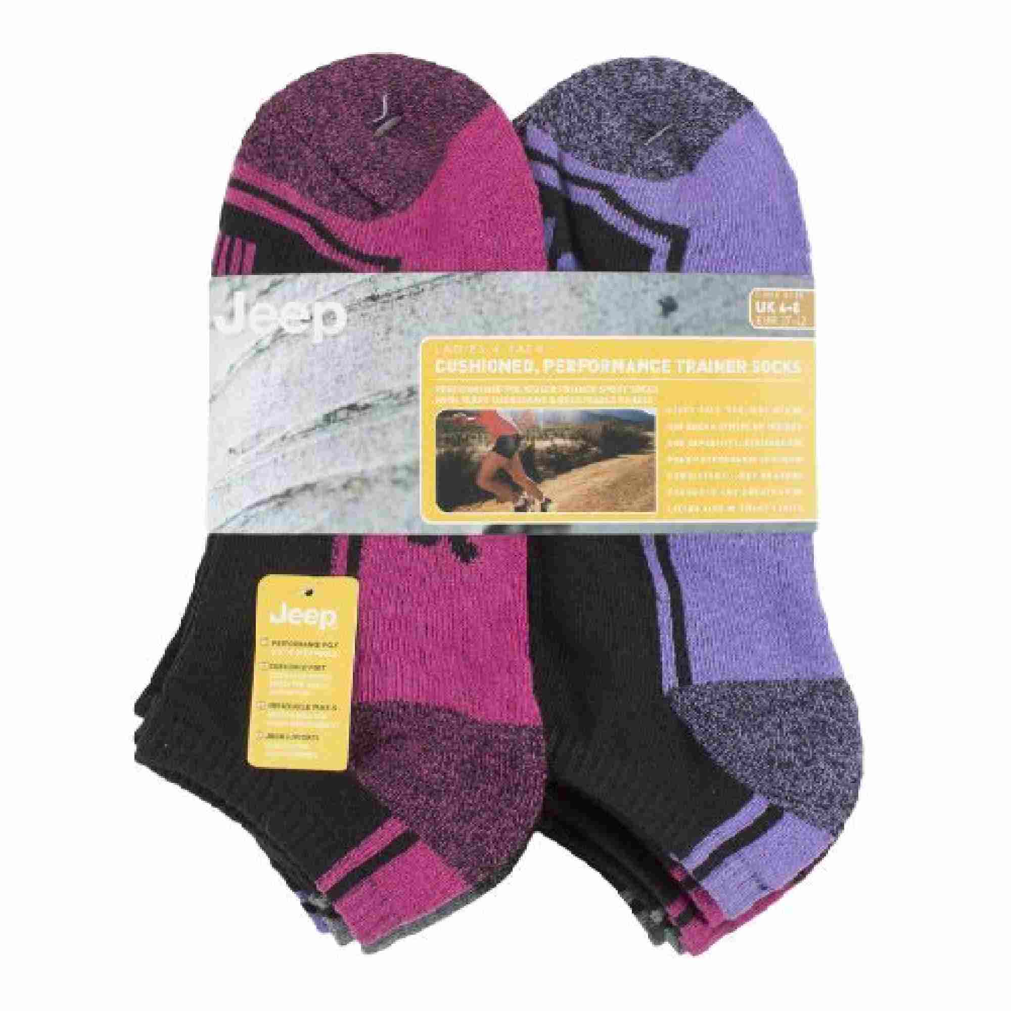 Dark Grey 6 Pack Low Cut Trainer Gym Socks, Image 3 of 3