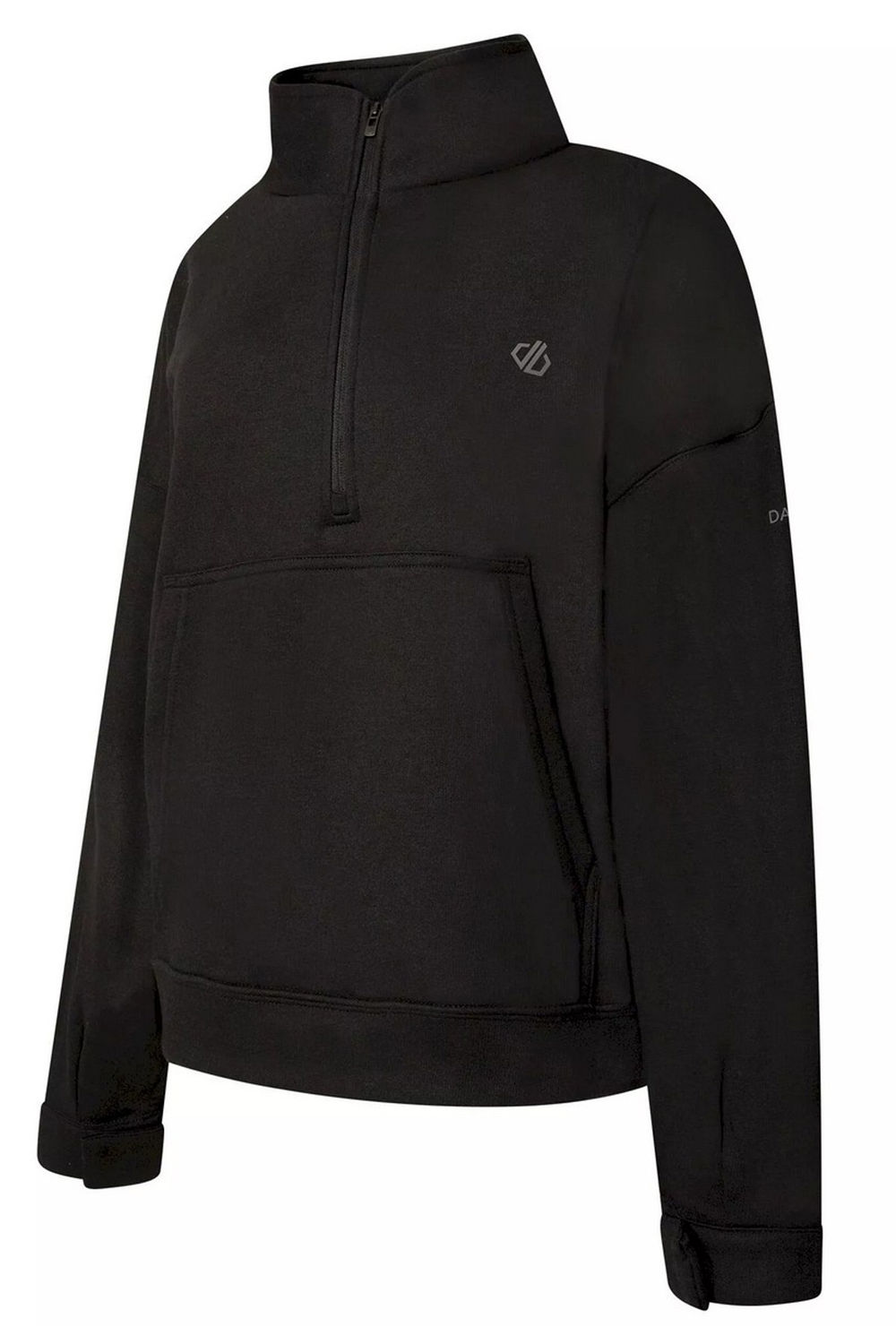 Black Laura Whitmore Recoup II Half Zip Sweatshirt, Image 3 of 3