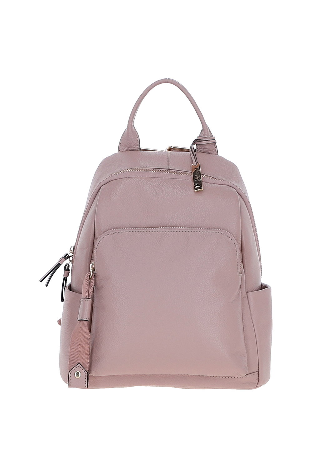 Pink 'Lusso Legato' Real Leather Backpack, Image 1 of 4