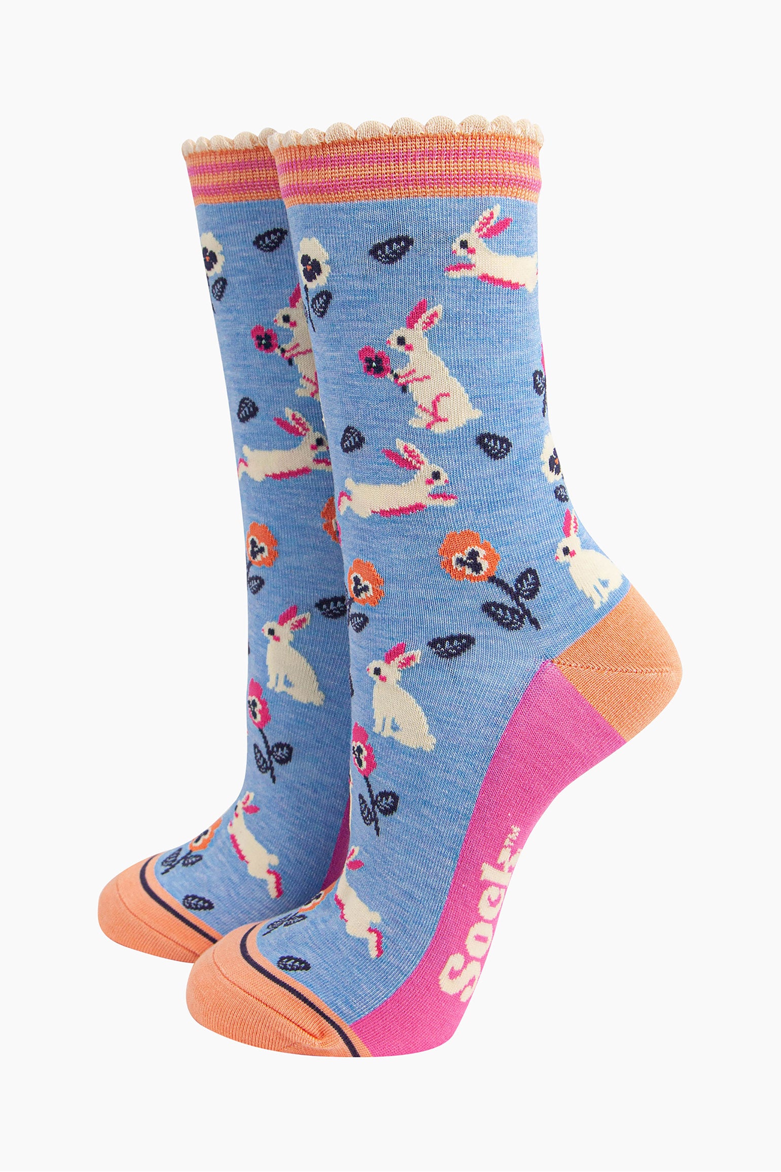 Multi Floral Thank You Bamboo Socks Gift Box, Image 3 of 4