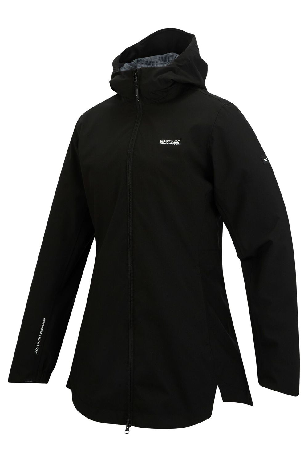 Black Regatta Black Natalina Waterproof Jacket, Image 3 of 4