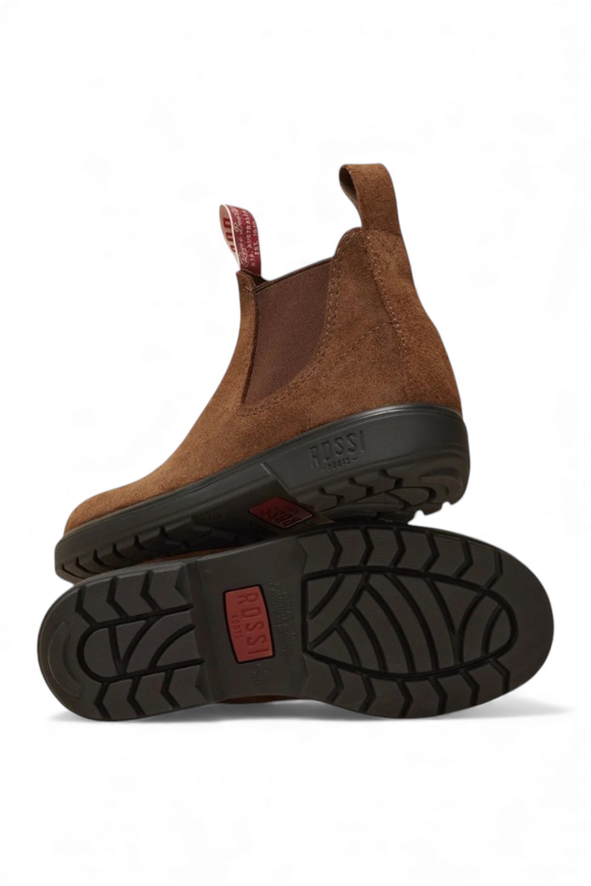 Brown Rossi Boots Brown Endura 303 Suede Leather Chelsea Boots, Image 3 of 4