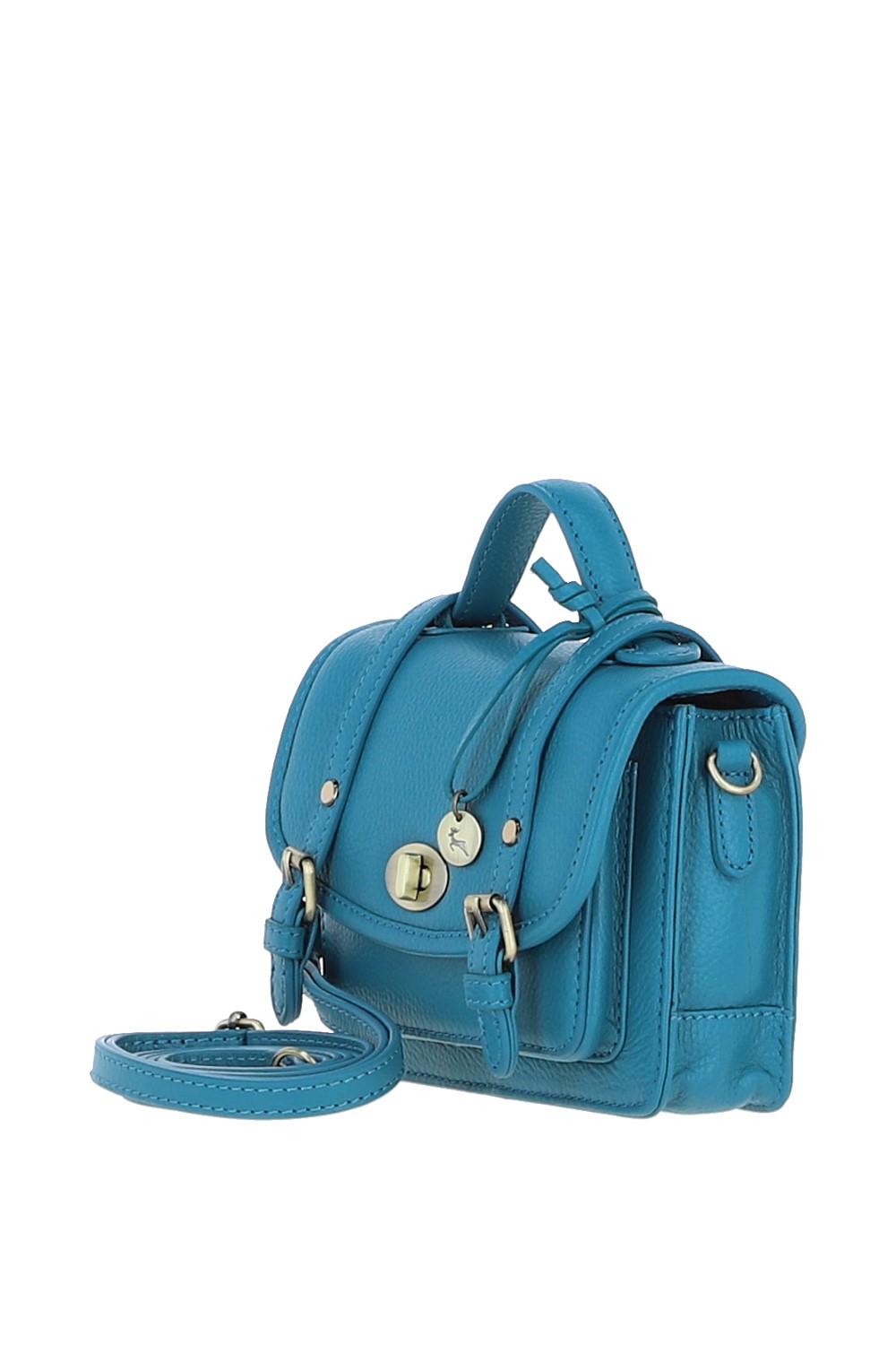 Turqouise Ashwood Leather Turqouise Stylish Real Leather Small Satchel Bag, Image 2 of 4