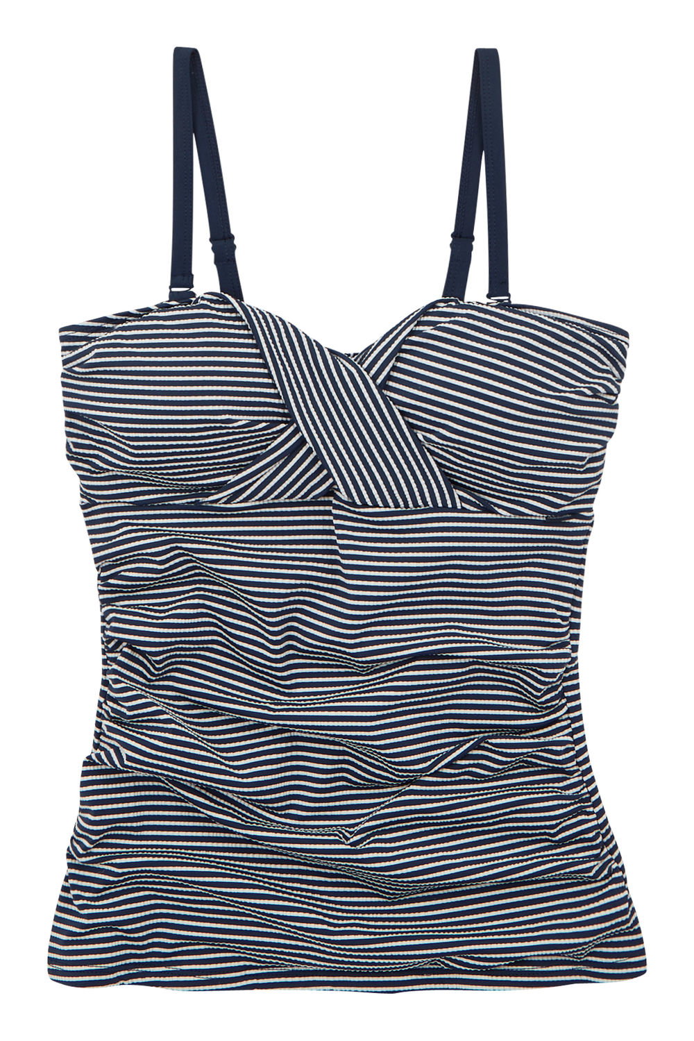 Multi Aceana III Seeksucker Tankini Top, Image 2 of 3