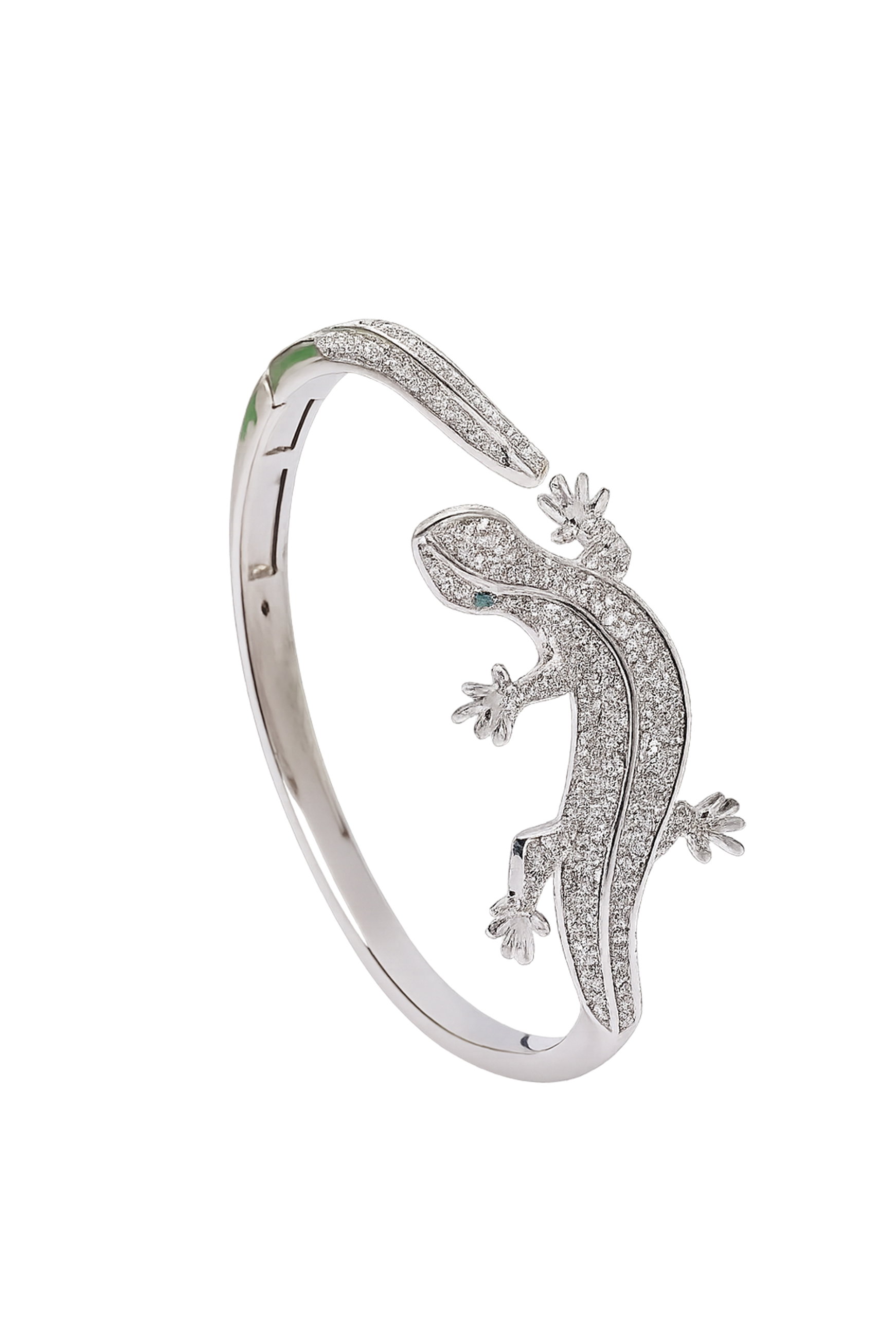 Metallic Diva Lizard Cuff Bracelet