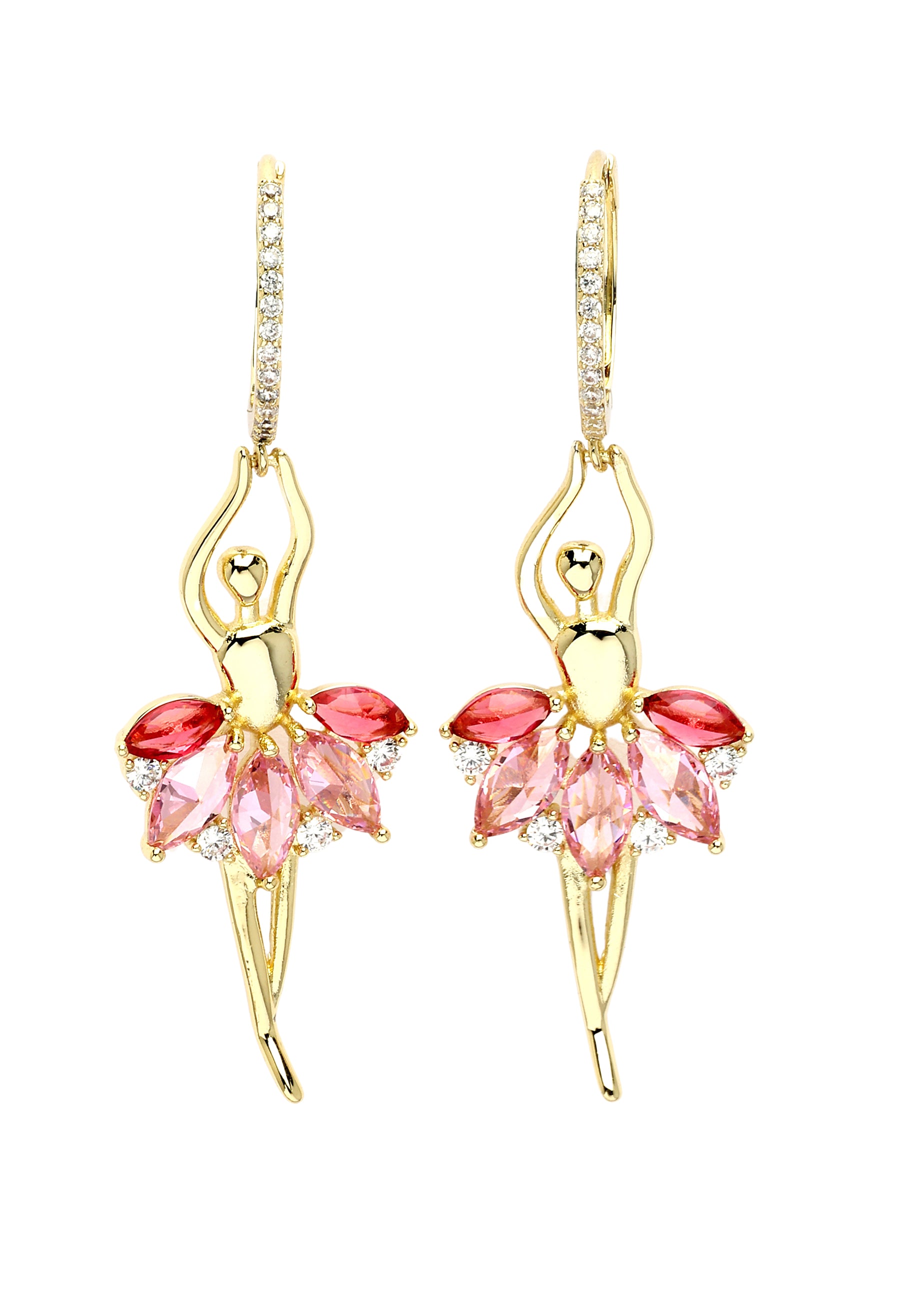 Pink Diva Ballet Dancer Earrings
