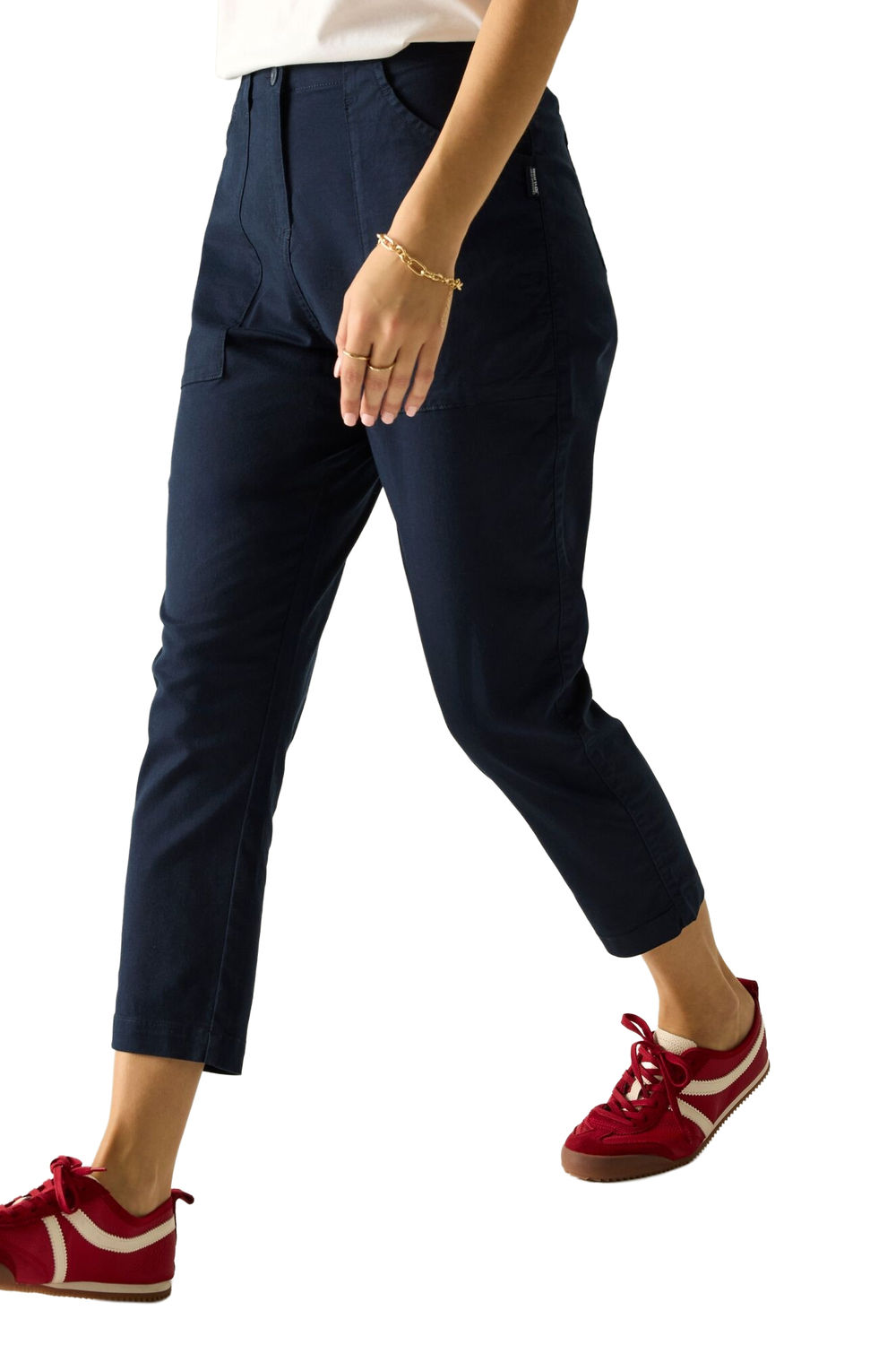Navy Shorebella Capri Trousers, Image 4 of 4