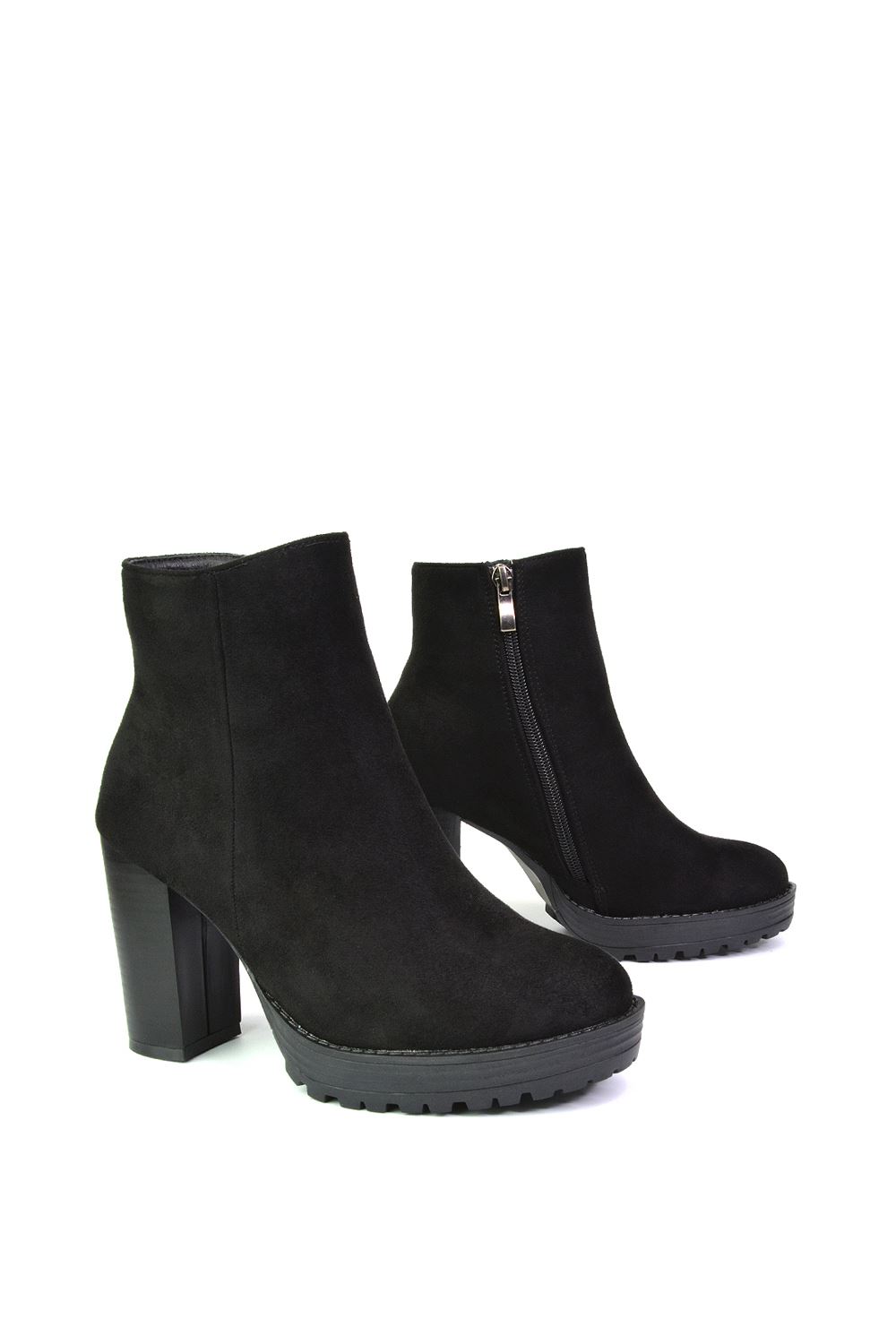 Black 'Cole' Ankle Boots With Platform Heel, Image 5 of 5