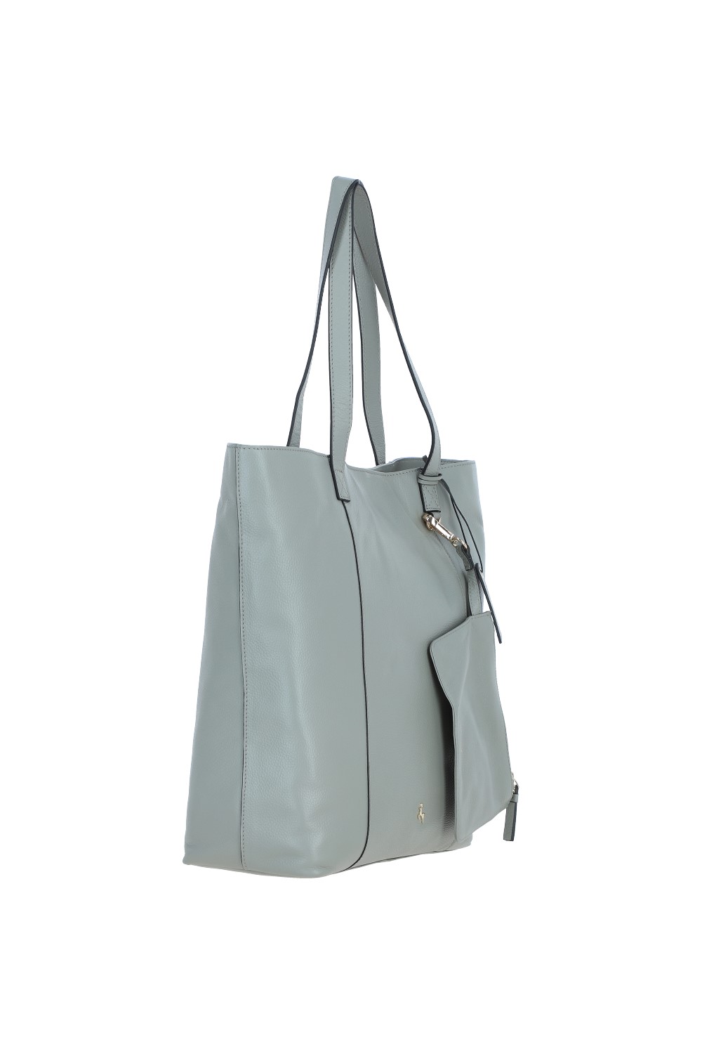 Olive 'Serela' Real Leather Shoulder Bag with Detachable Pouch, Image 4 of 4
