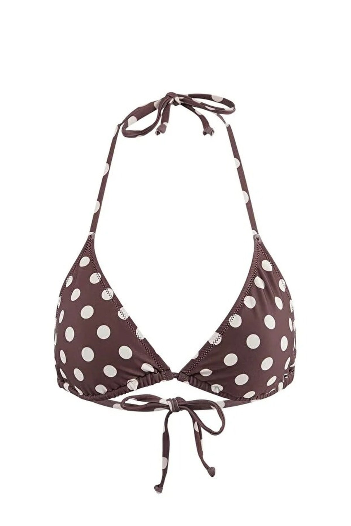 Multi WOVCOR Multi Polka Dot Printed Triangle Bikini Top 2 Pack with Adjustable Straps, Image 2 of 5