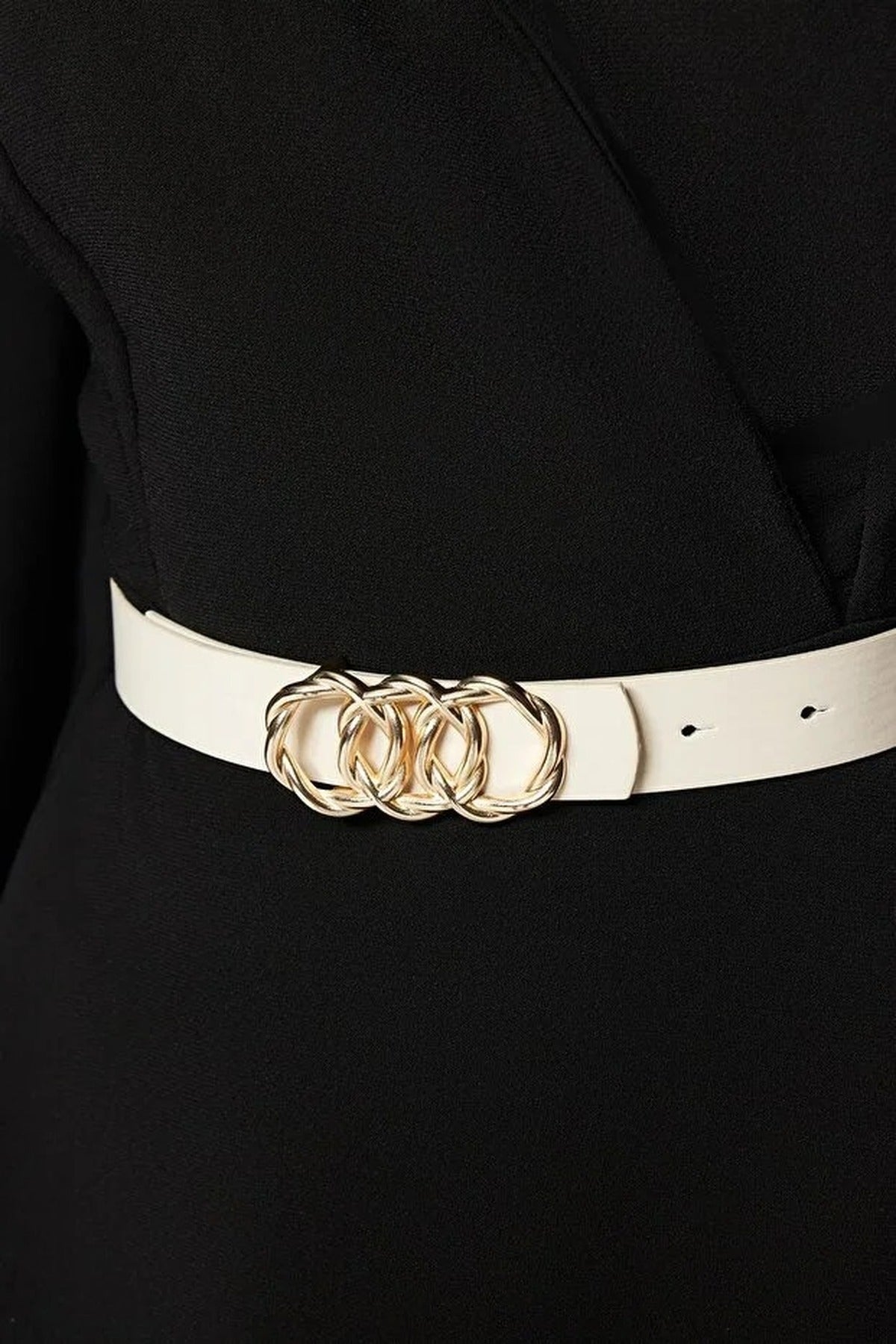 Multi WOVCOR Multi Double Pack Ring Detail Women’s Belt Set, Image 3 of 4
