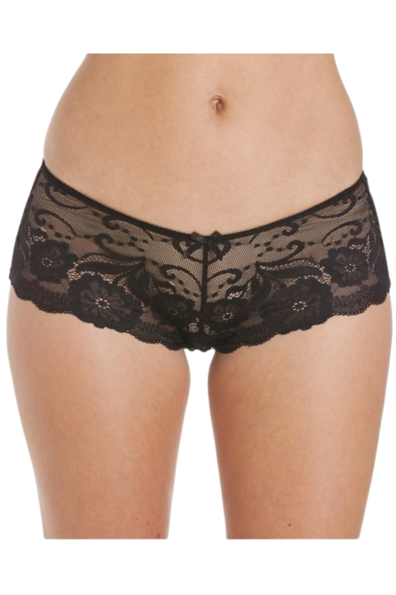 Black 2 Pack Floral Lace Boxershort, Image 1 of 4