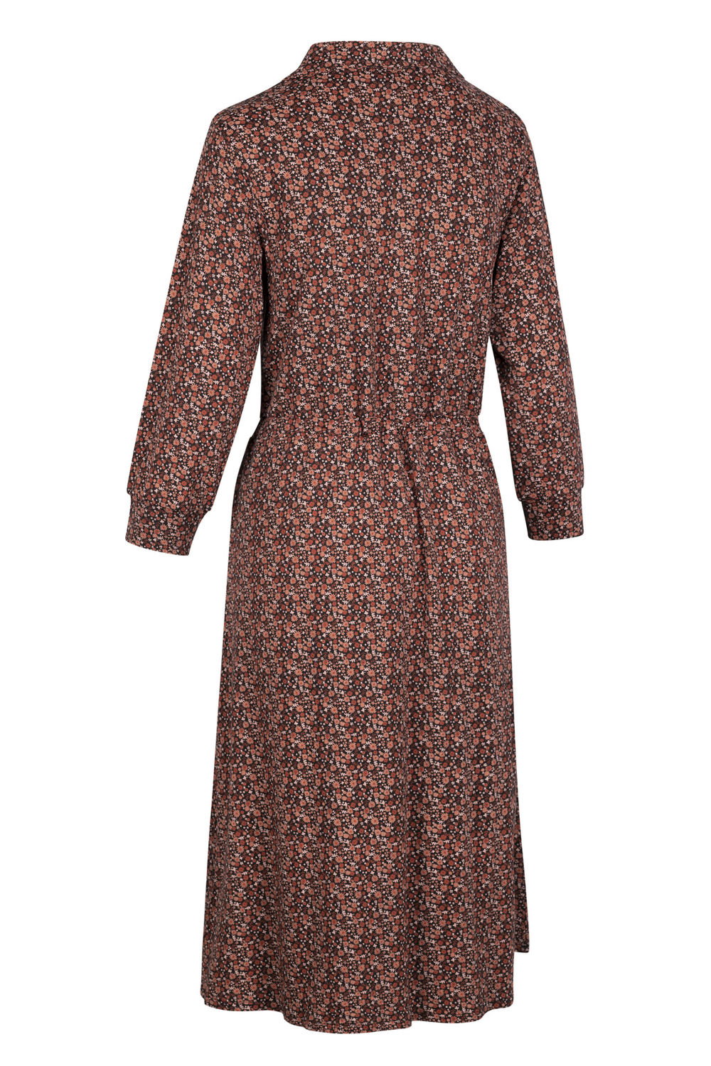 Brown Velina Ditsy Floral Dress, Image 2 of 2