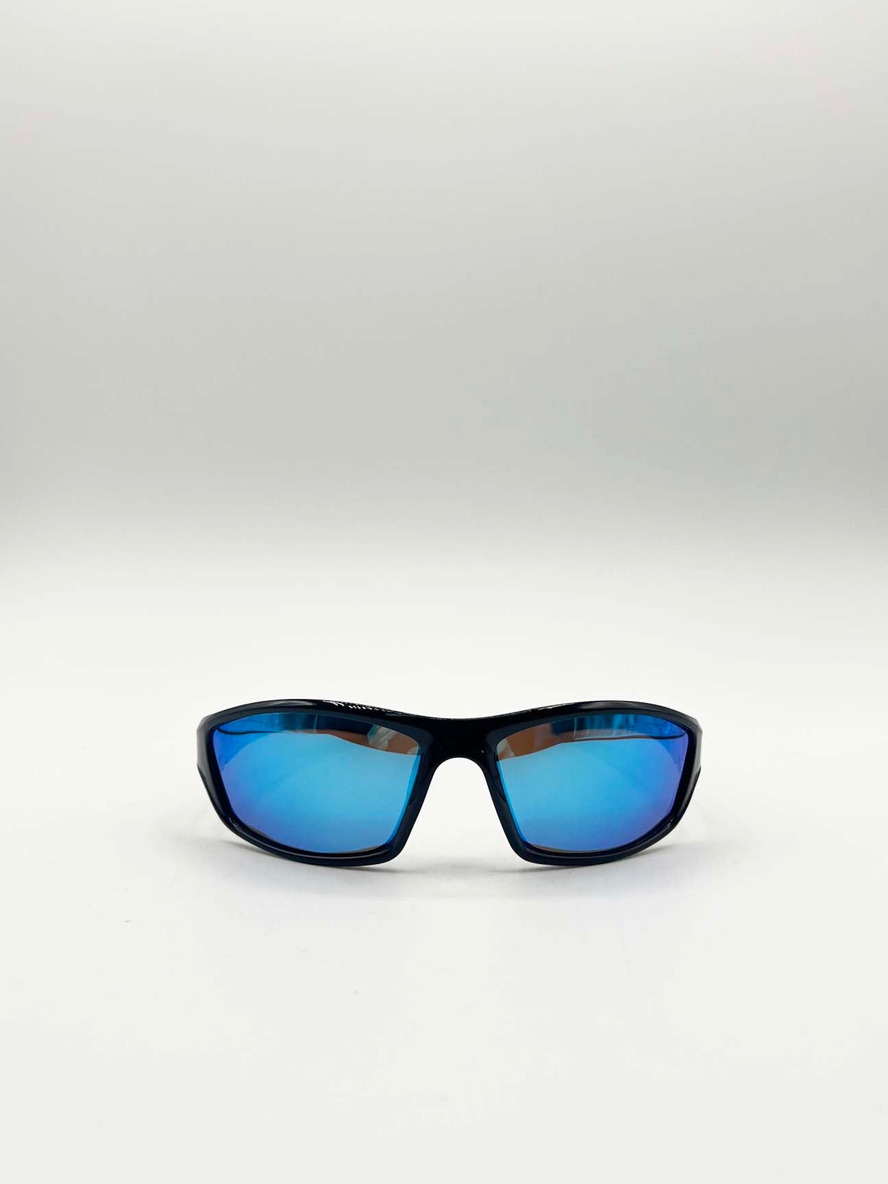 Black Outdoor Racer Sunglasses With Hard Case