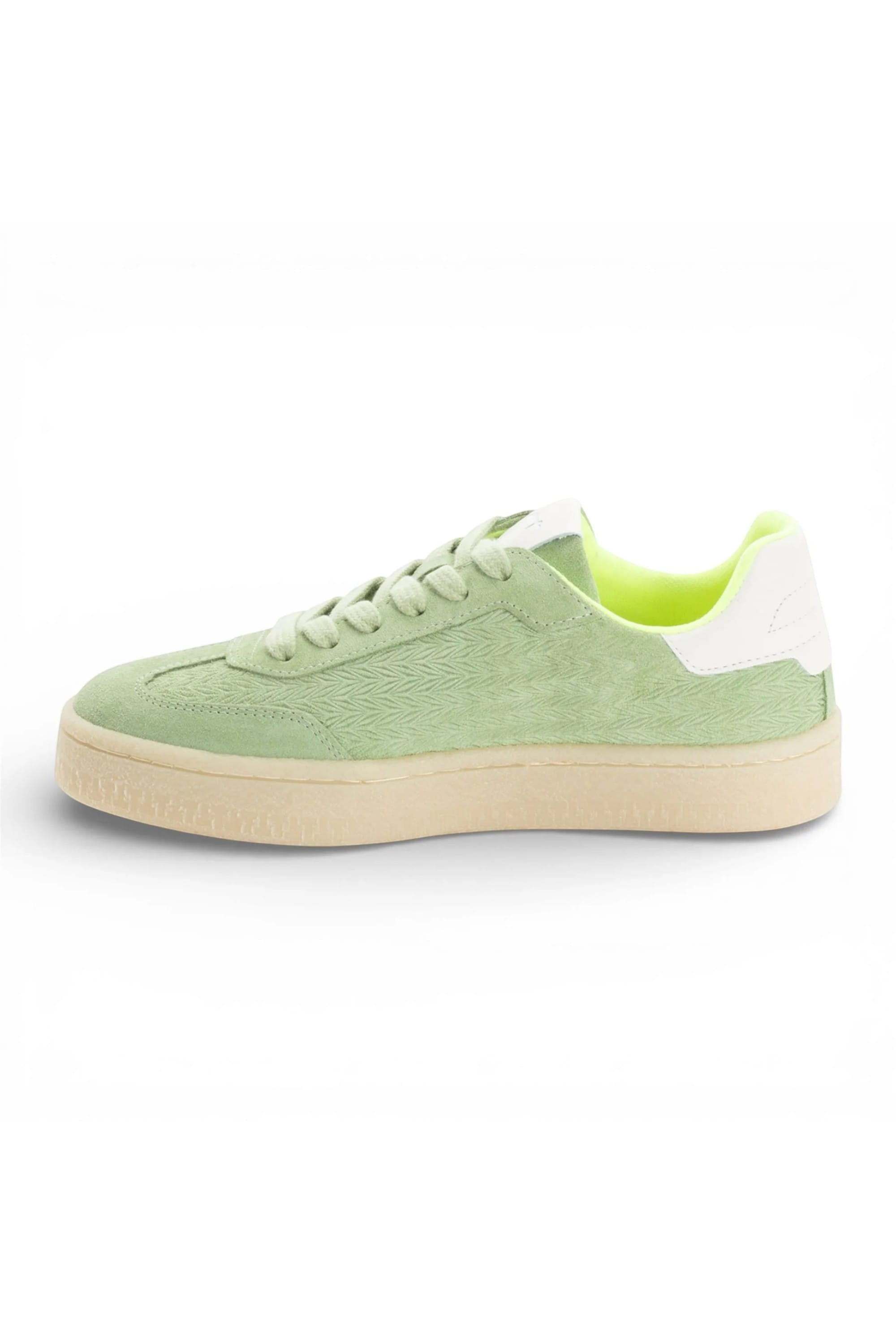 Green Tamaris Green Tamaris Womens Green Neon Stripe Sneaker, Image 8 of 8