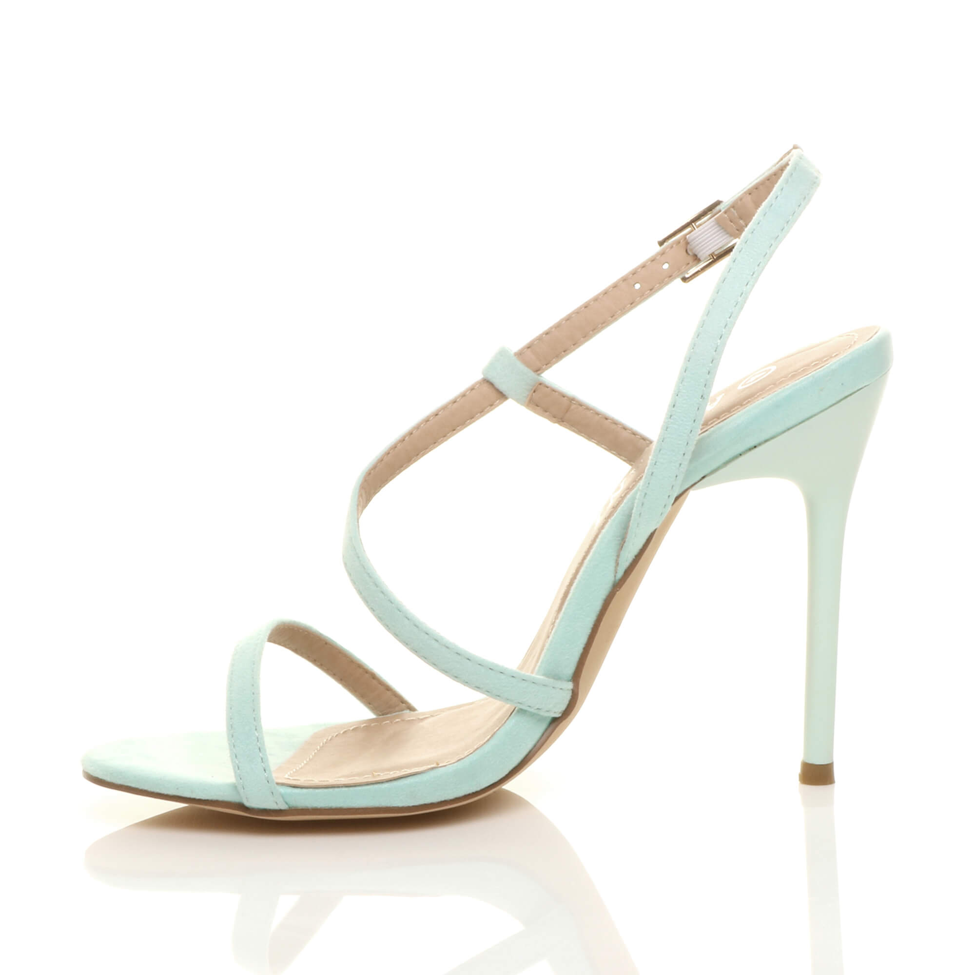 Mint AJVANI Mint High Heel Party Barely There Sandals, Image 3 of 6