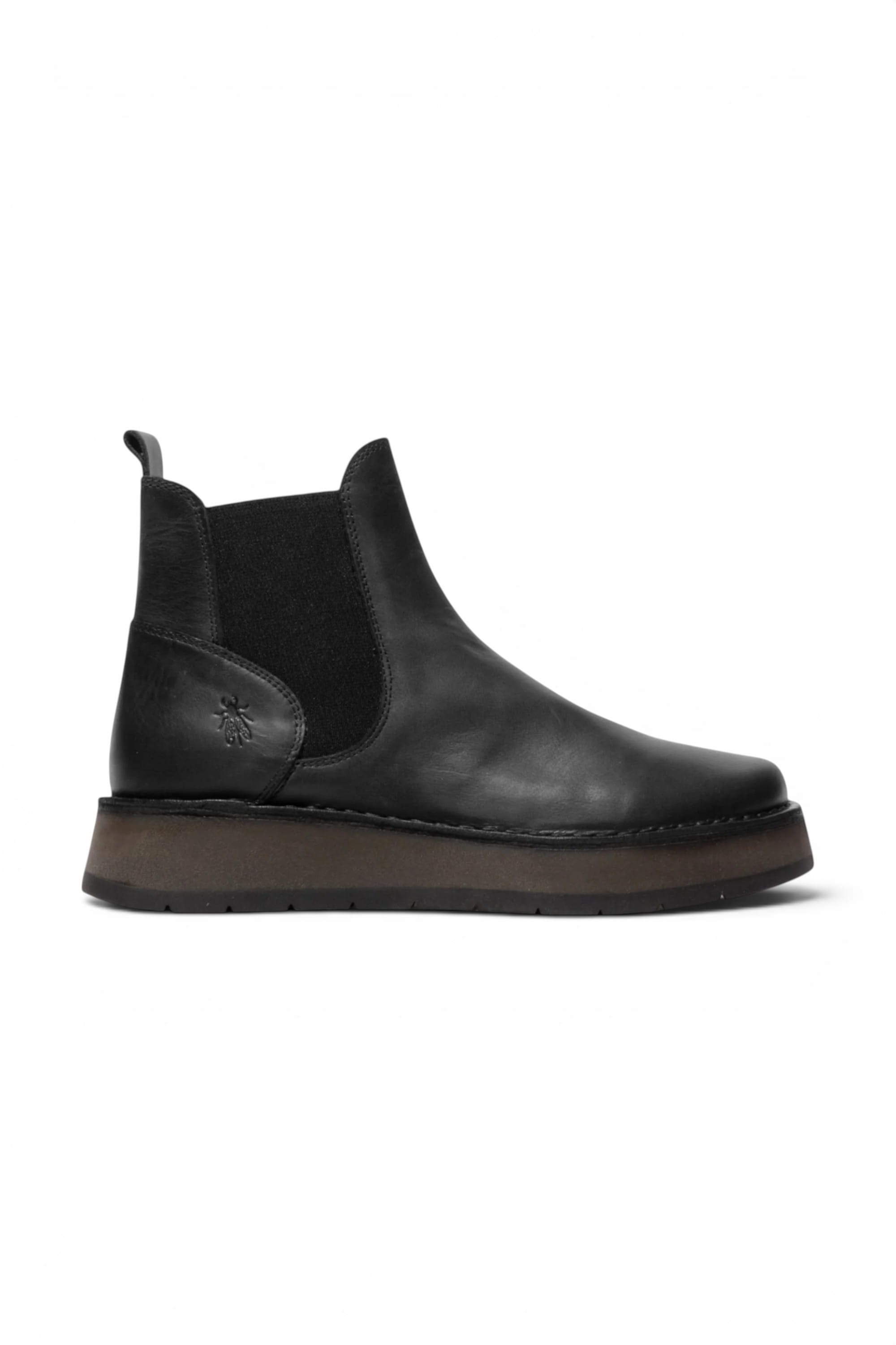 Black Womens Heel Ankle Pull-On Boots RAWI131, Image 1 of 5