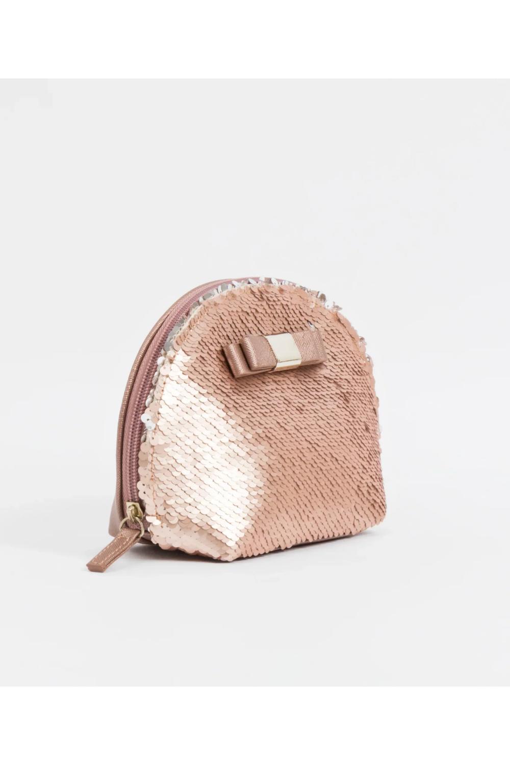Rose Gold Pia Rossini Rose Gold Kasha - Sequin Clutch Bag, Image 2 of 2