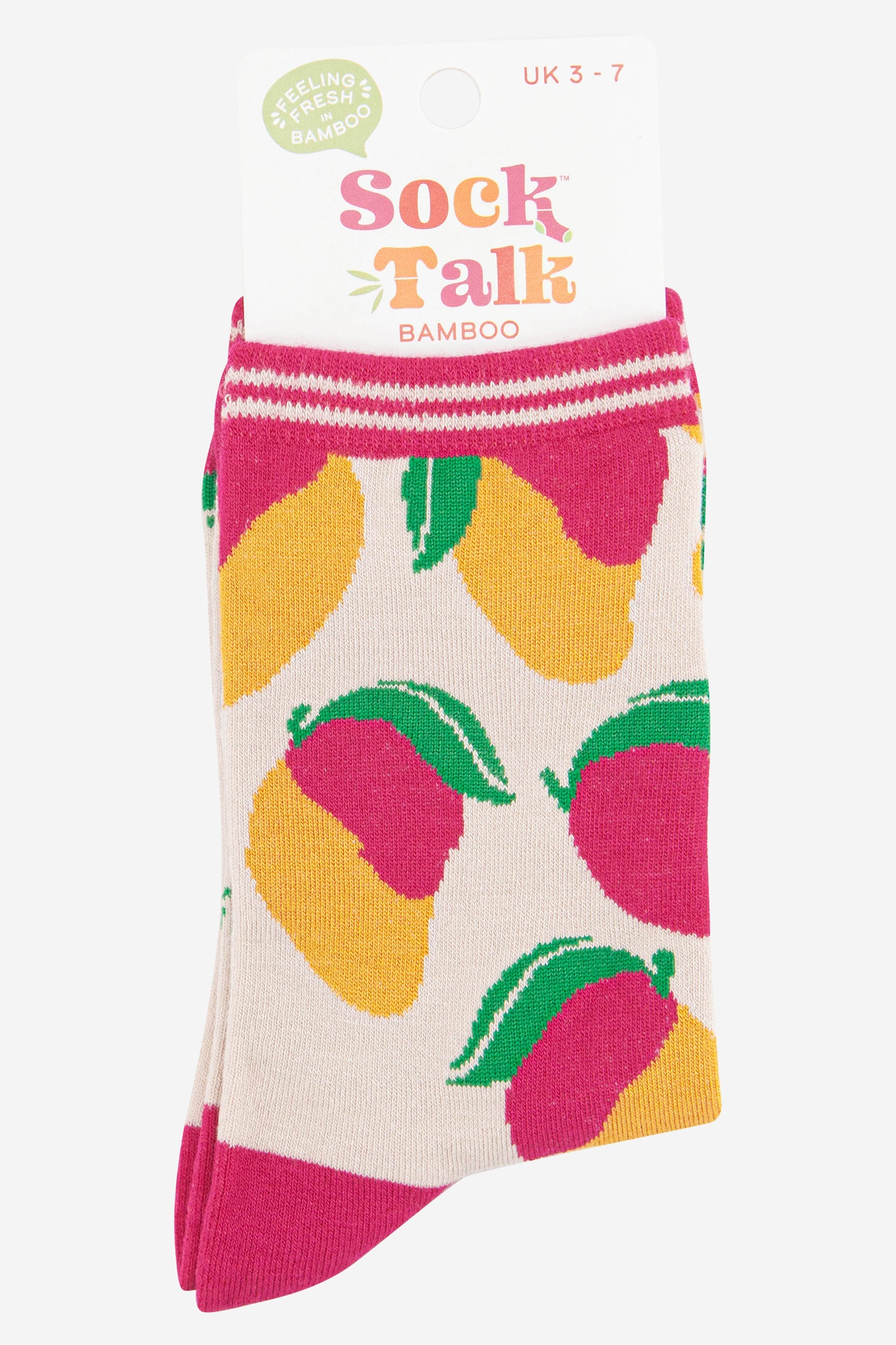 Multi Mango Fruit Bamboo Socks, Image 3 of 3