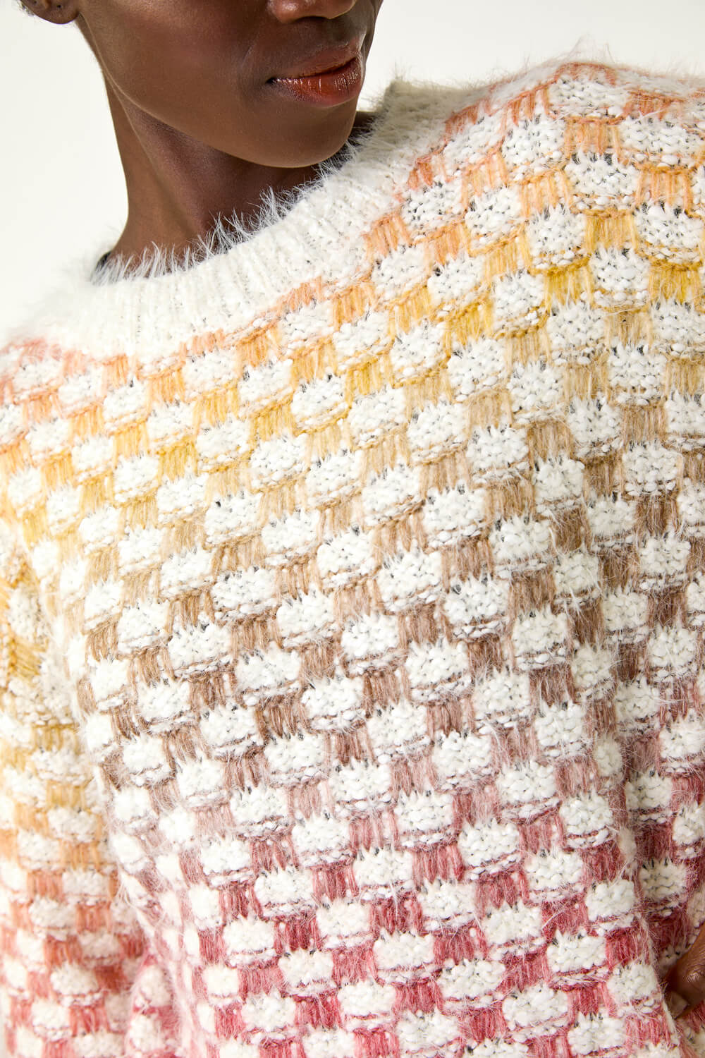 Red Ombre Marled Knit Jumper, Image 6 of 5