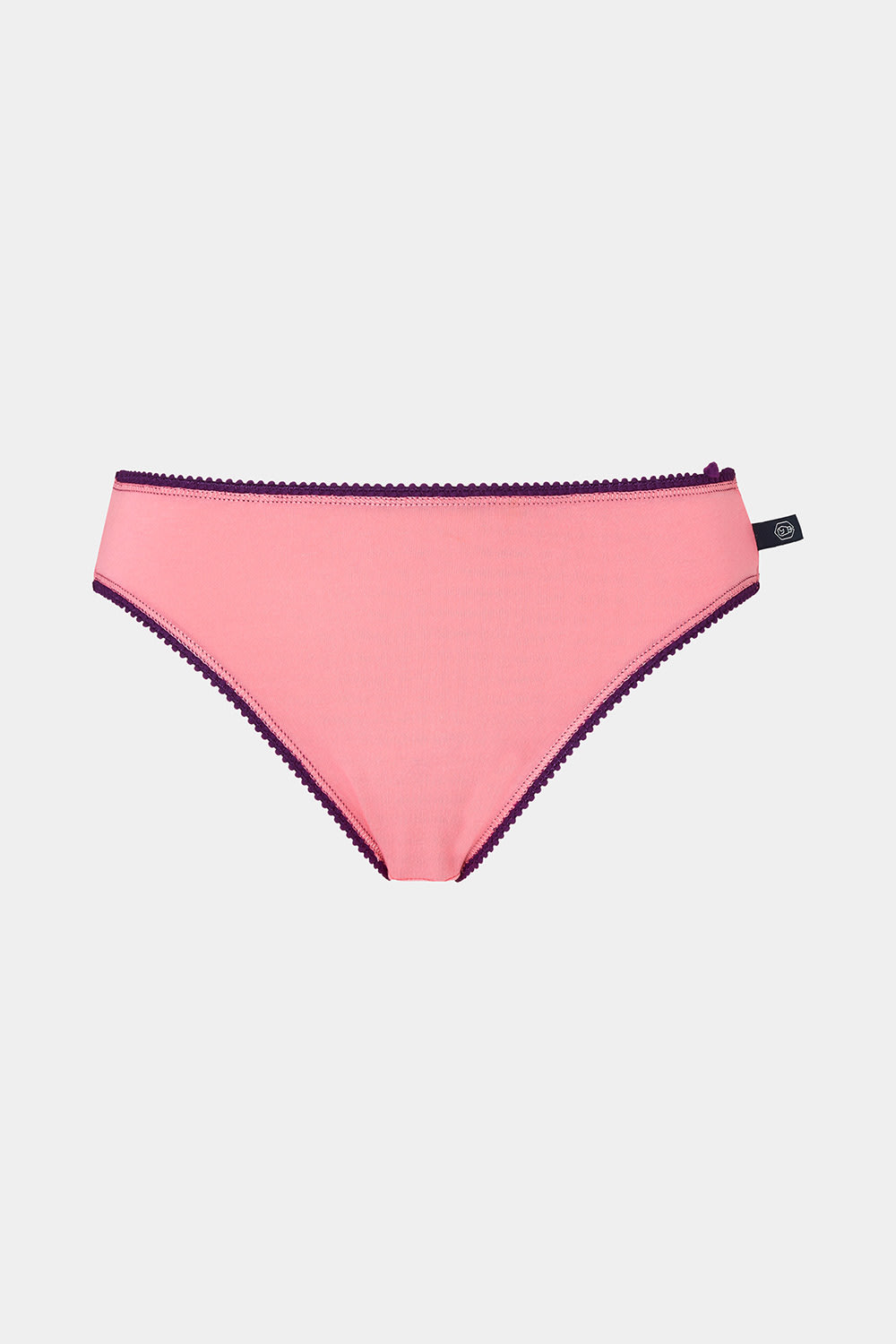 Pink British Boxers Pink Pack of Three "Fizz" Cotton High Leg Knickers, Image 3 of 5