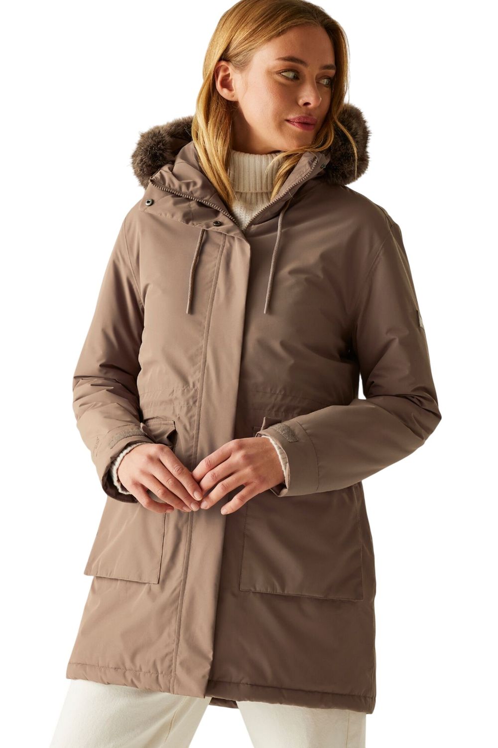 Mocha Sabinka Insulated Waterproof Jacket, Image 4 of 6