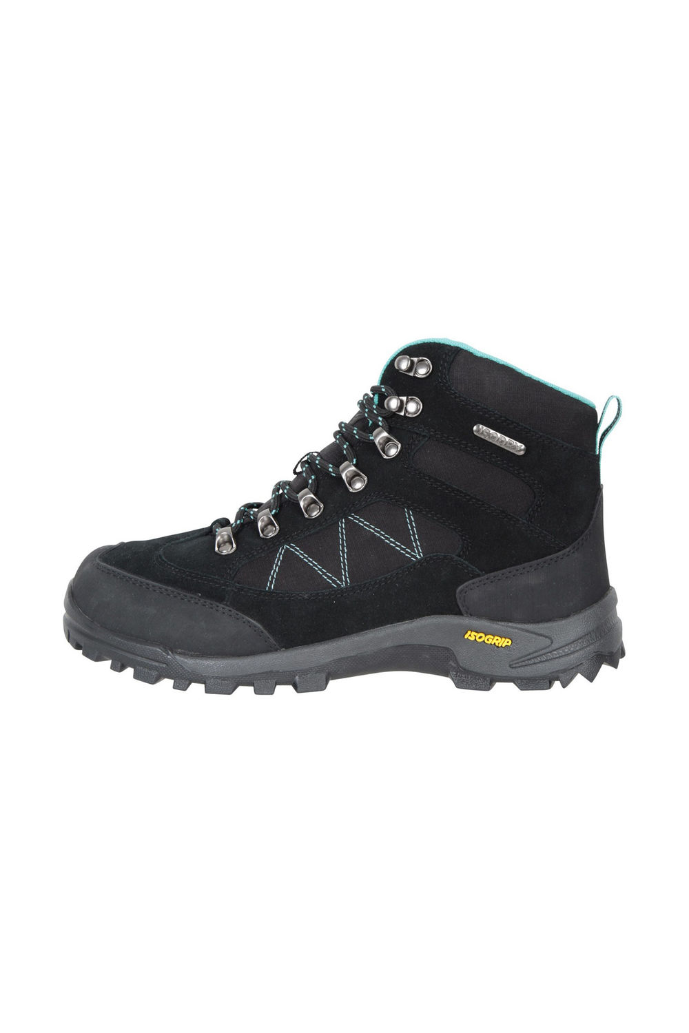 Black Storm Suede Waterproof Hiking Boots, Image 3 of 6