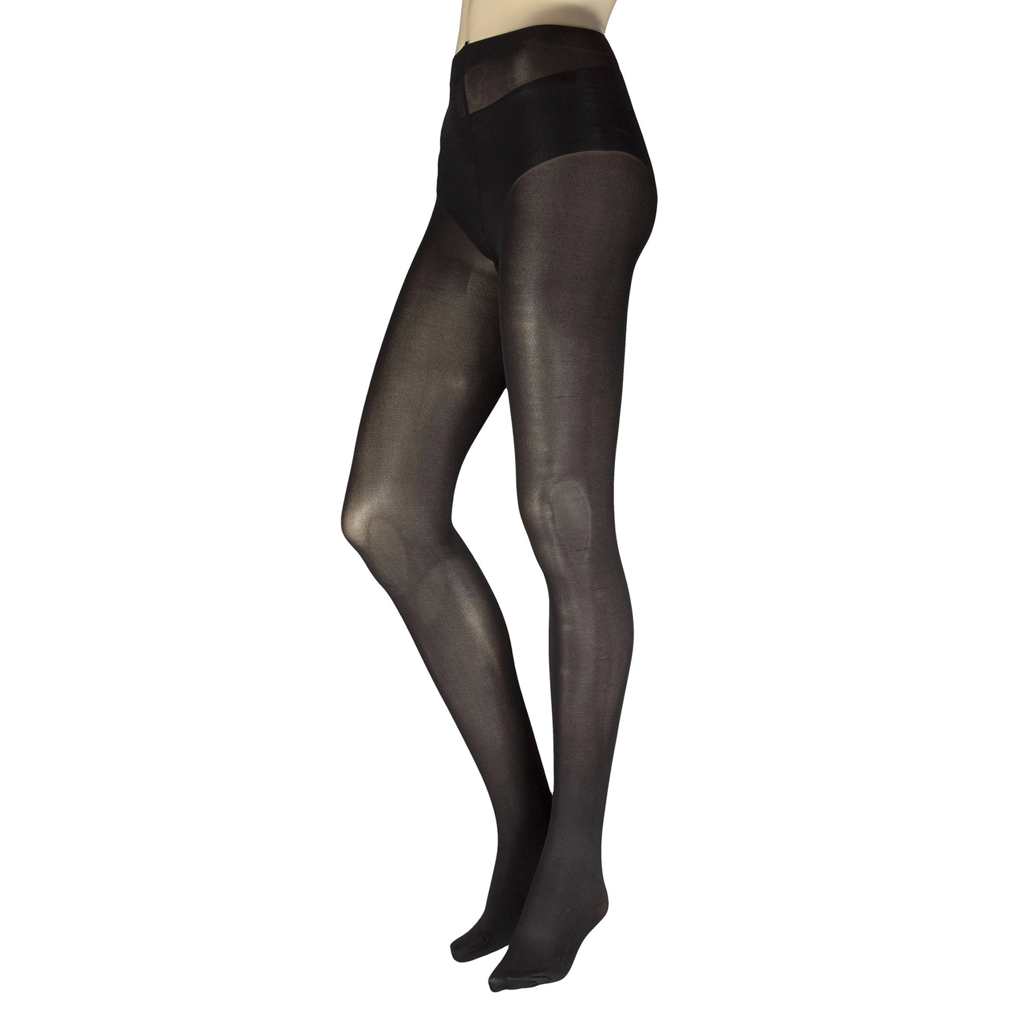 Black 2 Pack 80 Denier Soft Opaque Tights, Image 2 of 3