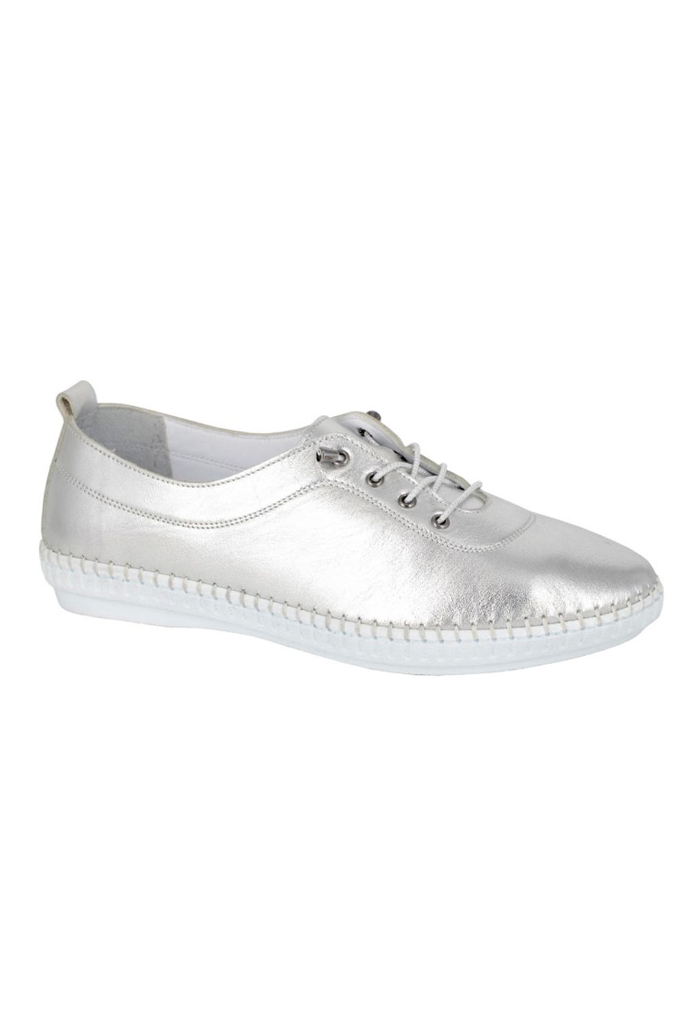 Metallic Metallic Leather Casual Shoes