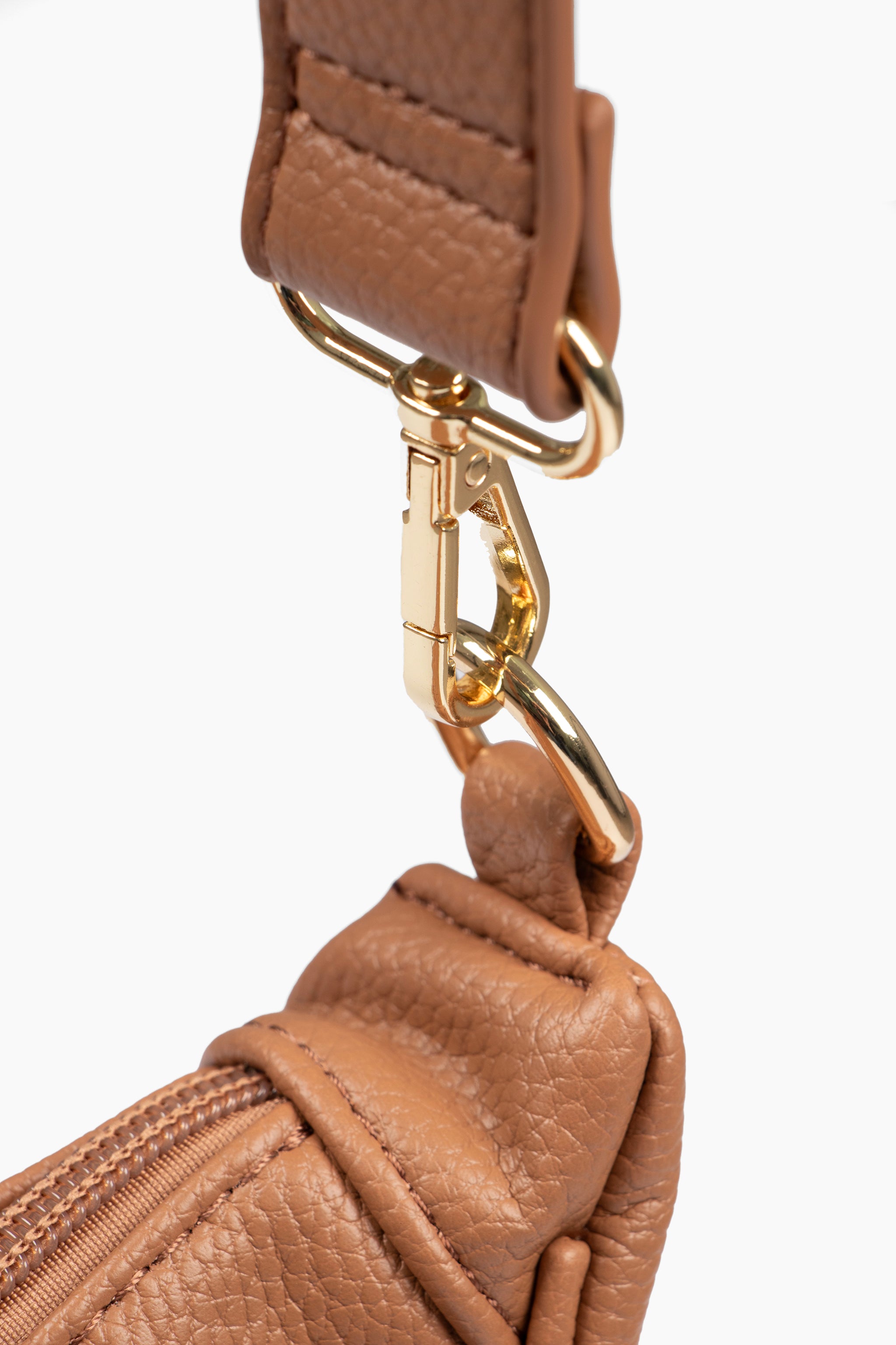 Tan Etre Tan Faux Leather Half Moon Crossbody Bag, Image 4 of 5