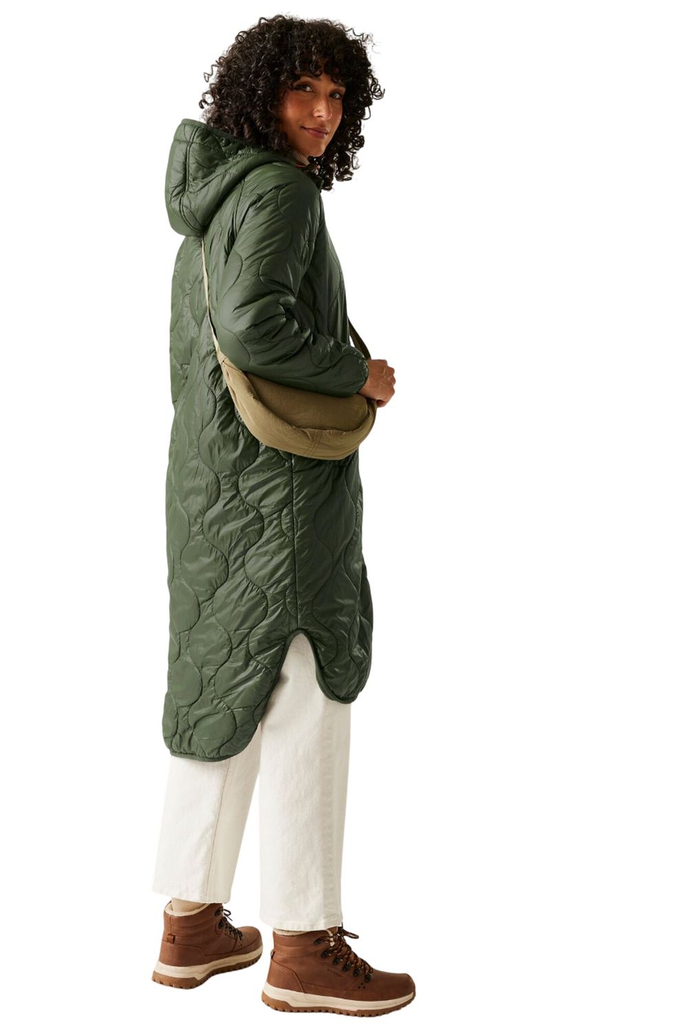 Khaki Triea Quilted Jacket, Image 5 of 5