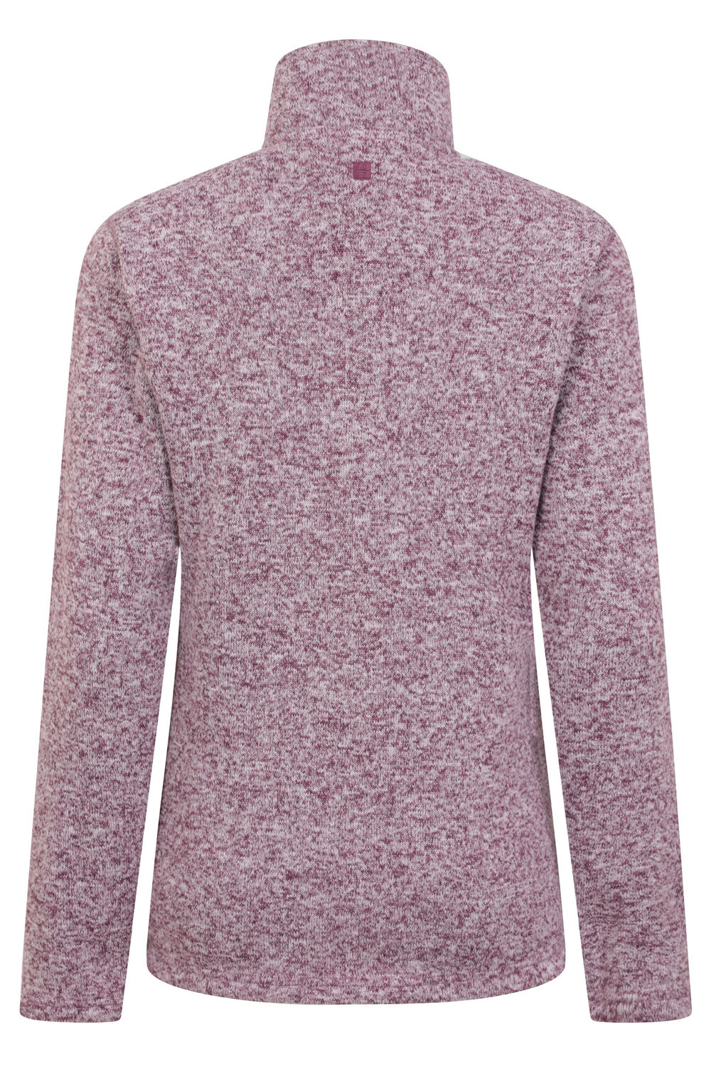 Burgundy Idris Half Zip Fleece Top, Image 2 of 4