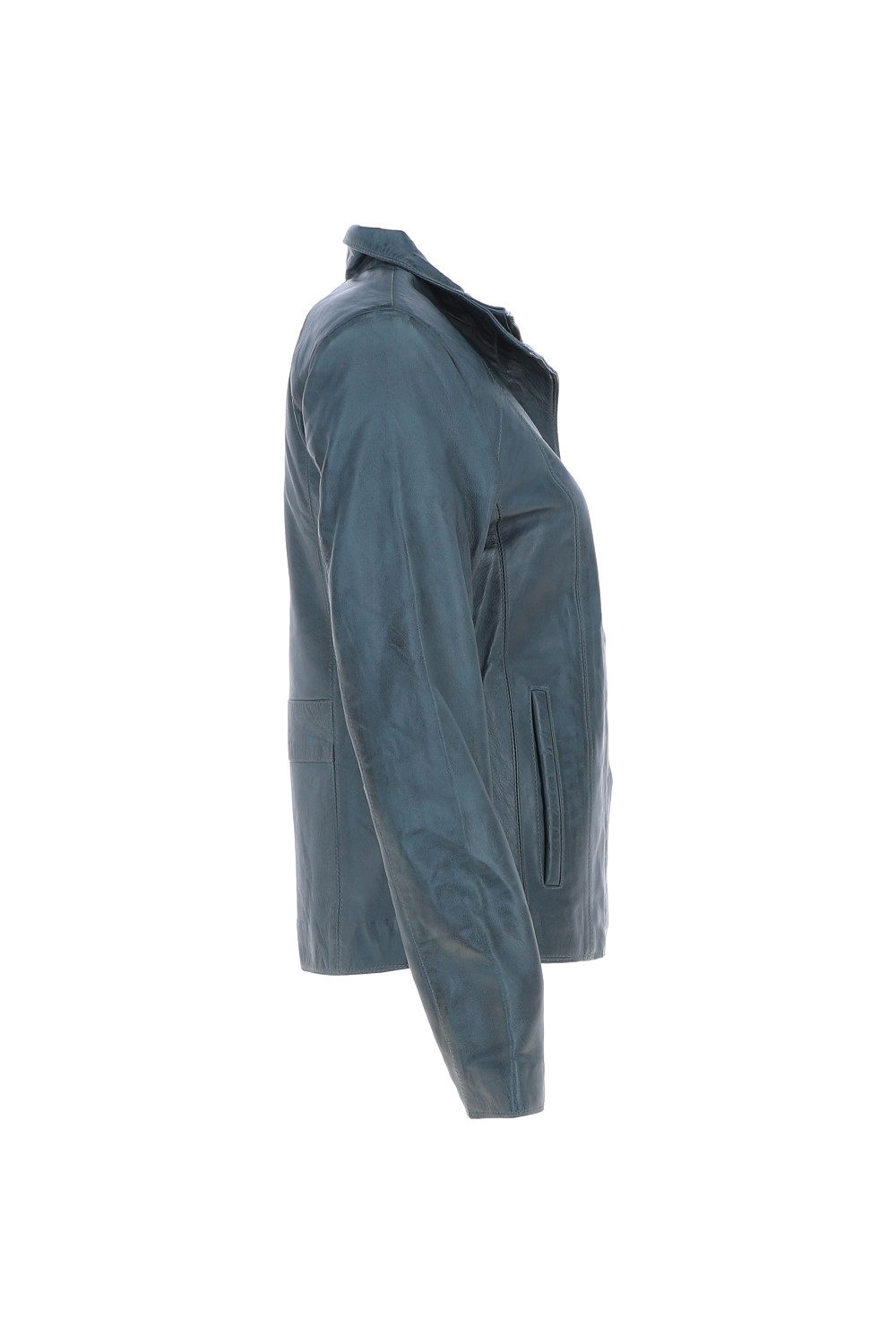 Grey Ashwood Leather Grey 'Juliet' Real Leather Jacket, Image 4 of 5