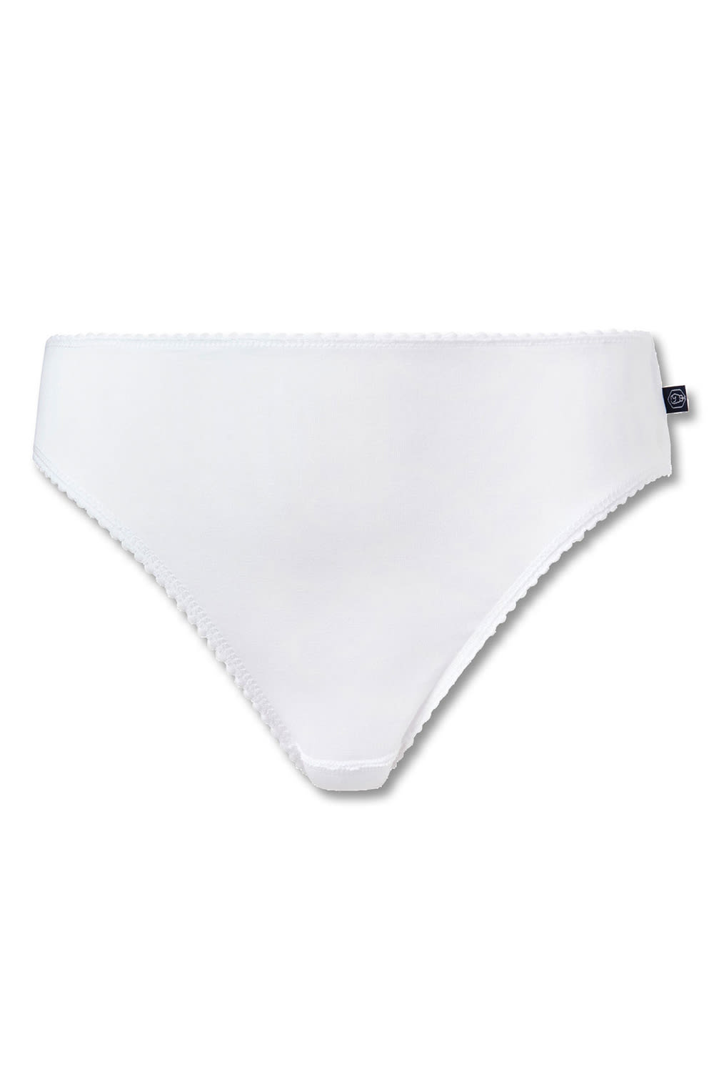 White British Boxers White Pack of Three "White" Cotton High Leg Knickers, Image 2 of 3