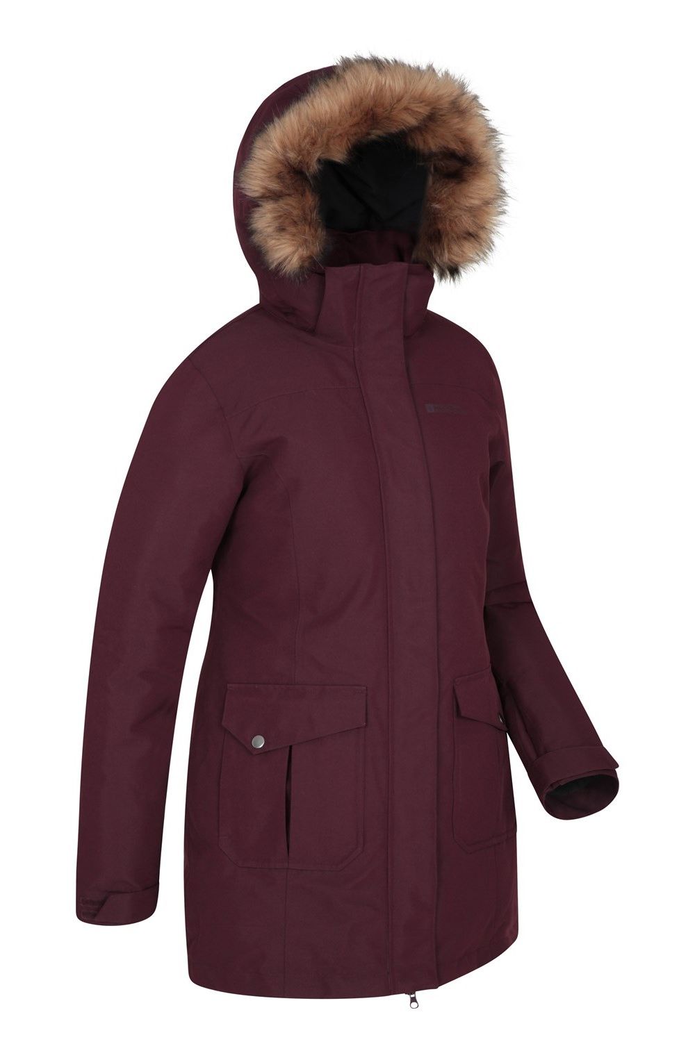 Burgundy Tarka II Long Padded Jacket, Image 4 of 5