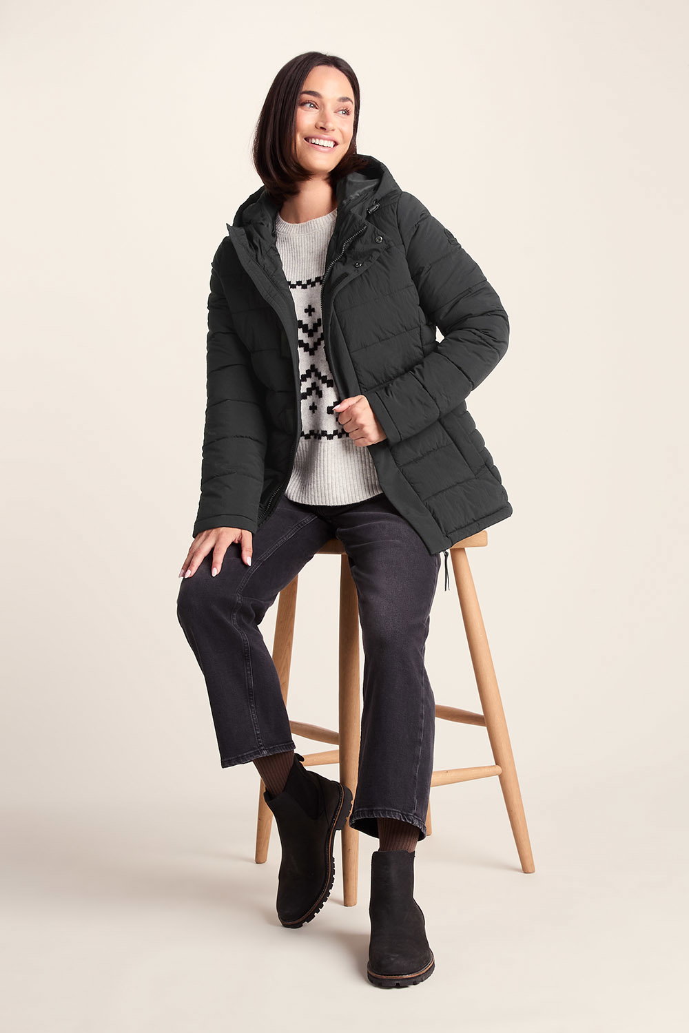 Black Sleight Short Insulated Parka, Image 2 of 6