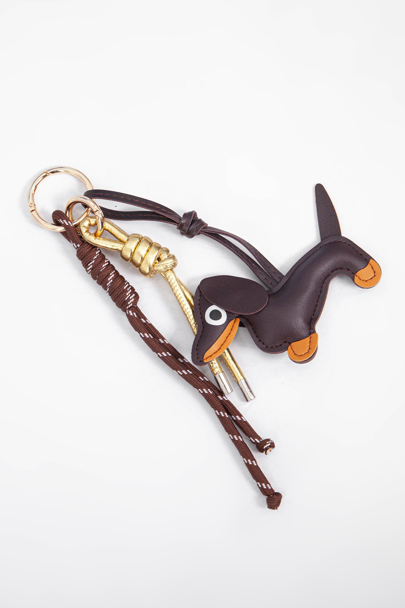 Brown Sausage Dog Clip On Bag Charm, Image 3 of 3