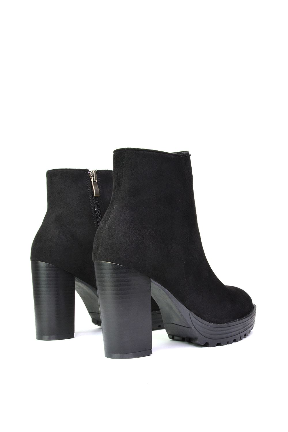 Black 'Cole' Ankle Boots With Platform Heel, Image 2 of 5