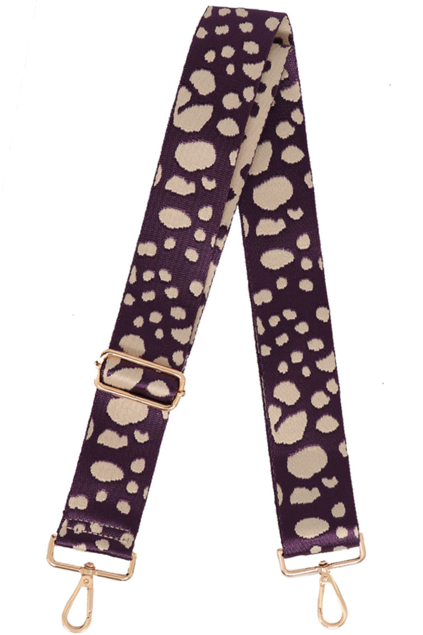 Purple Purple Abstract Spot Bag Strap