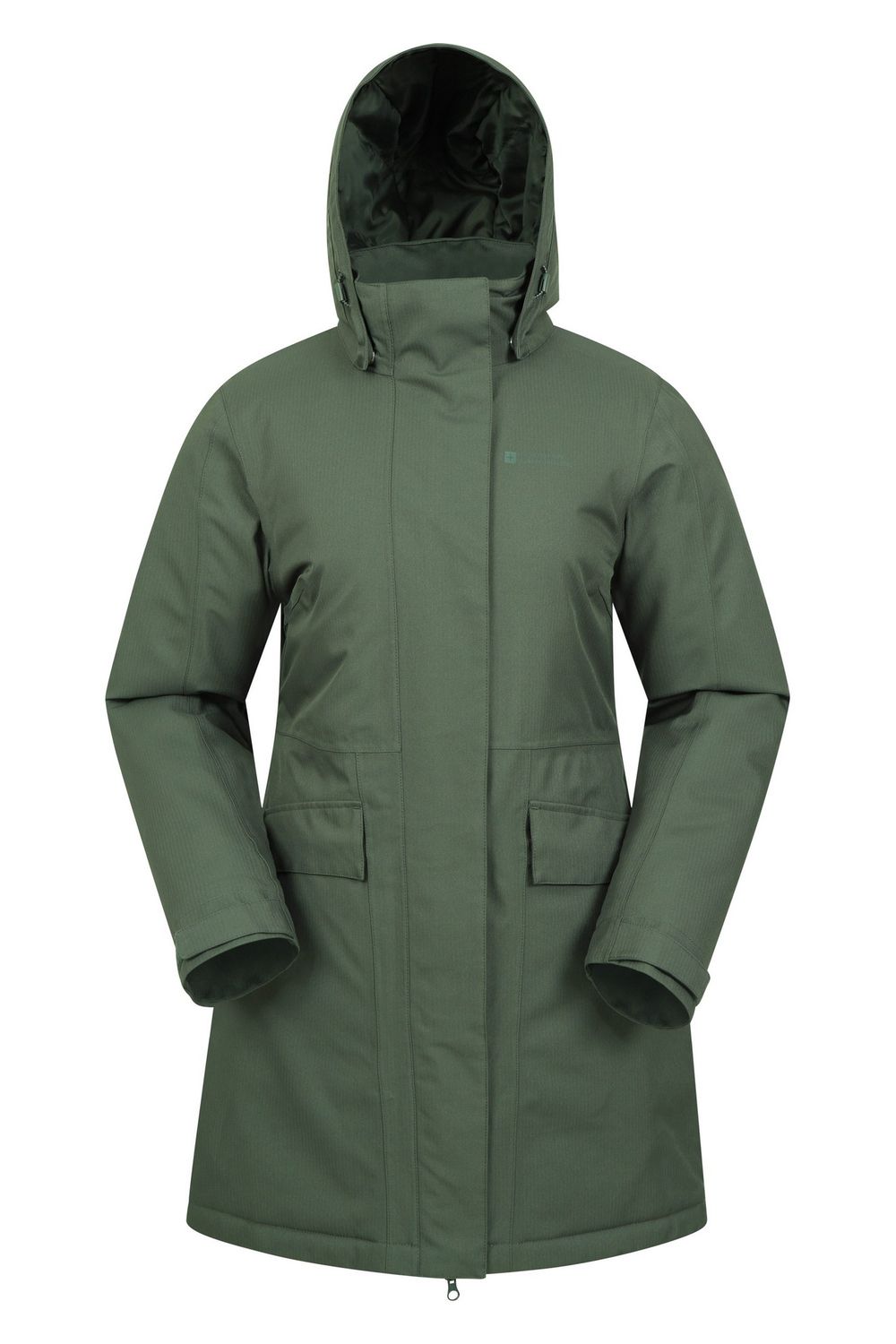 Khaki Rain On Waterproof Padded Jacket, Image 1 of 4