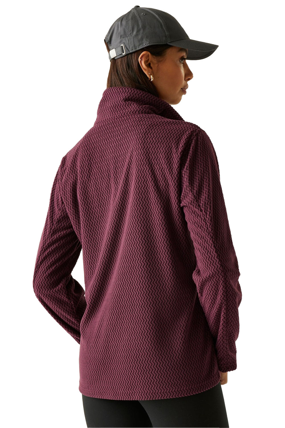Plum Heidy Full Zip Fleece, Image 5 of 5