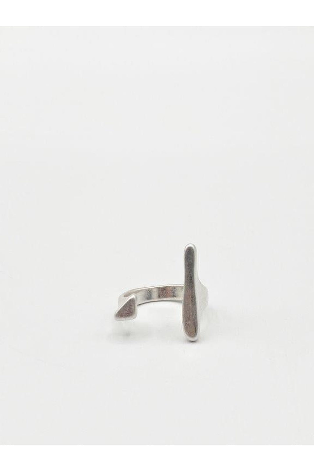 Silver Geometric Shape Ring in Silver, Image 3 of 3
