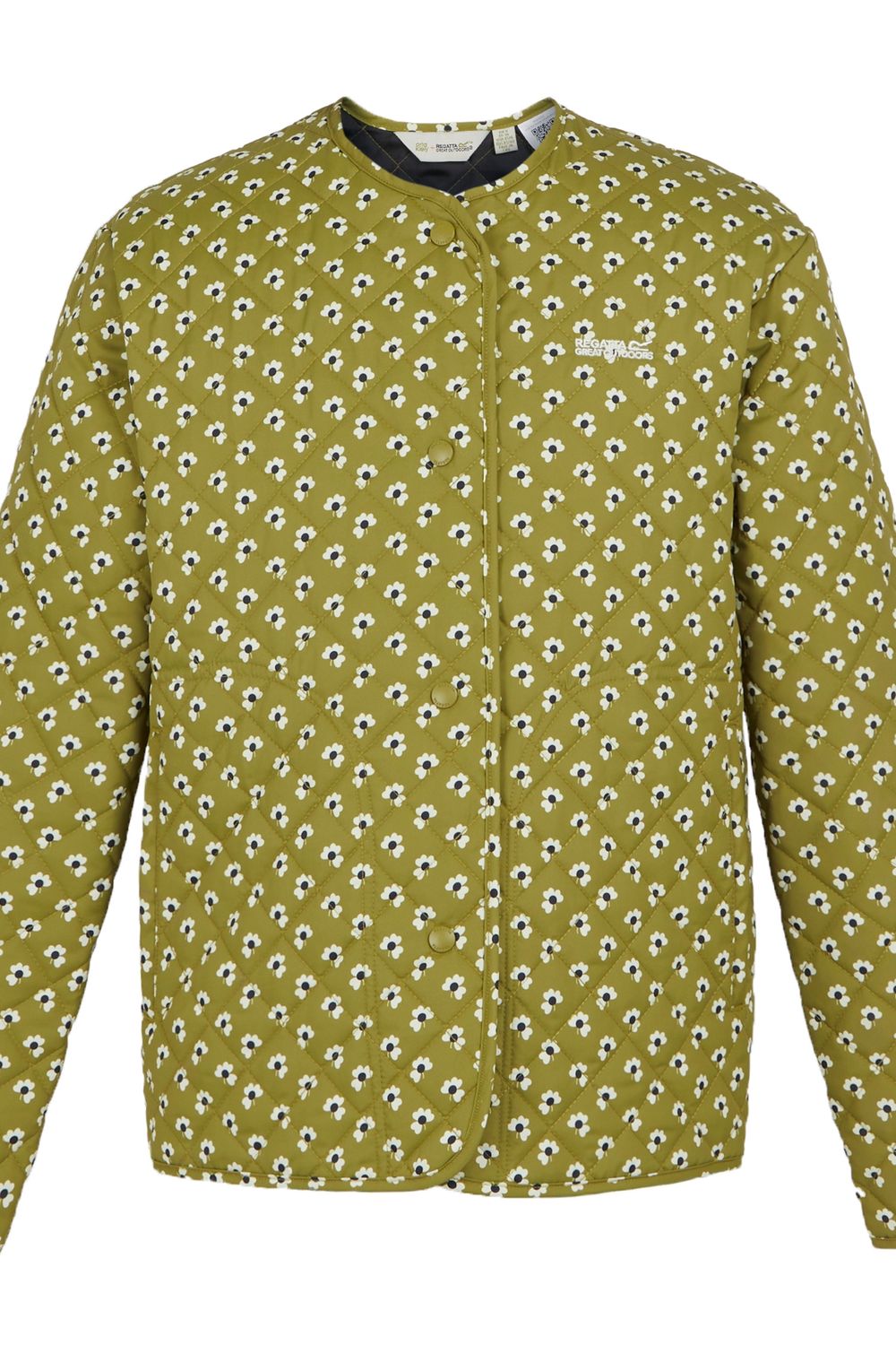 Green Orla Kiely Daisy Quilted Jacket, Image 1 of 4