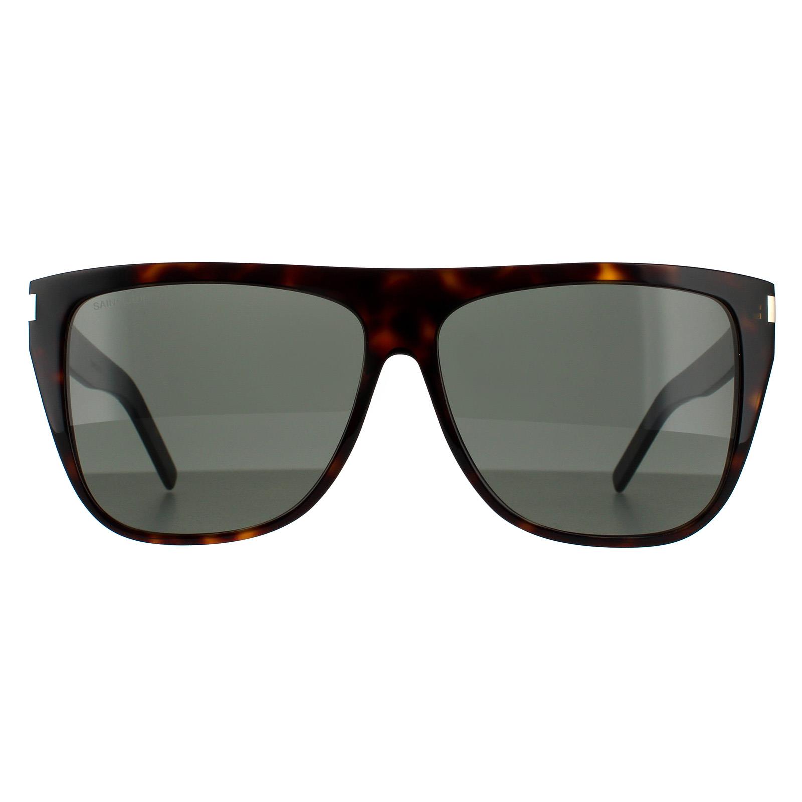 Brown Square Dark Havana Grey Sunglasses, Image 1 of 4