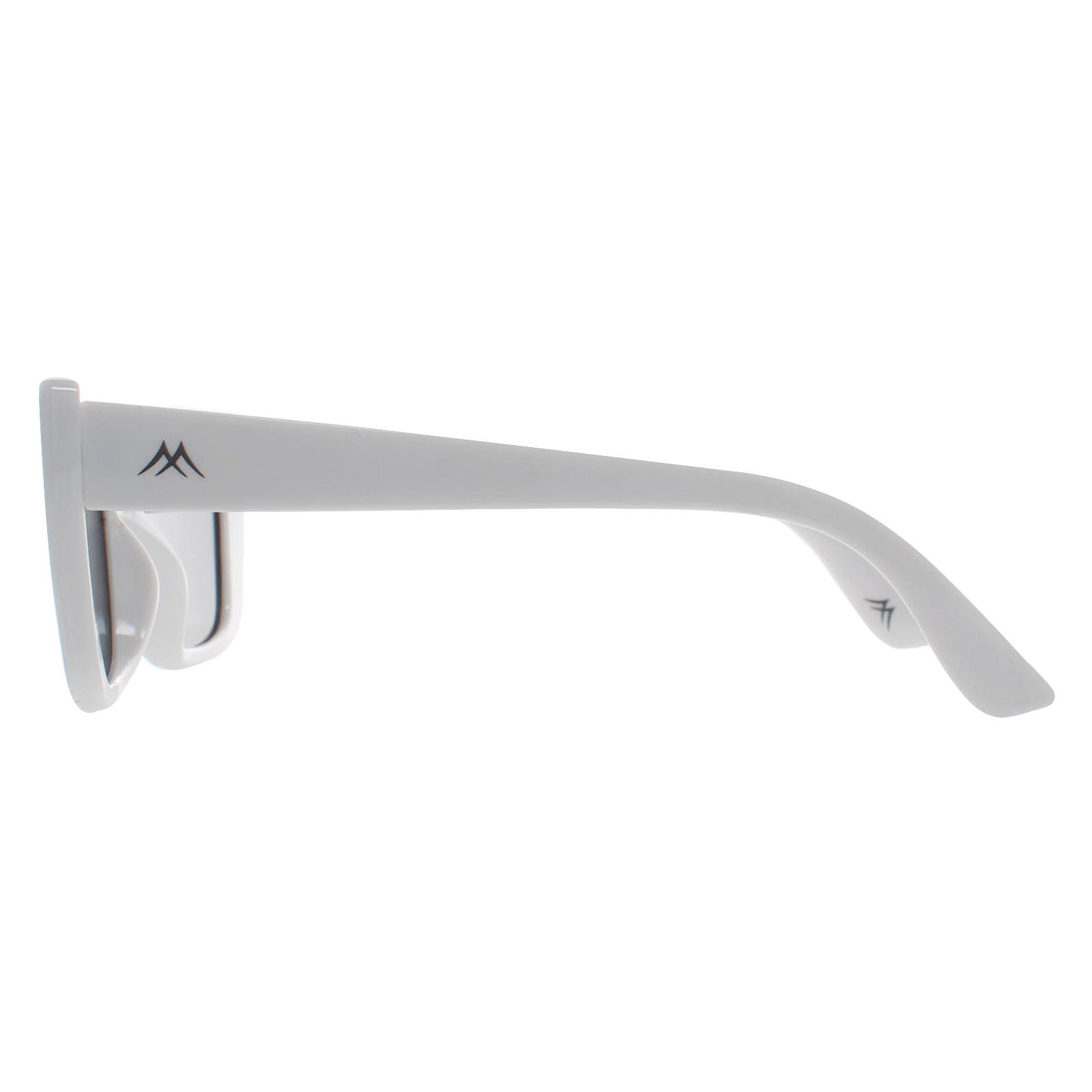 White Montana White Rectangle Shiny White Smoke Polarized MP193, Image 3 of 4