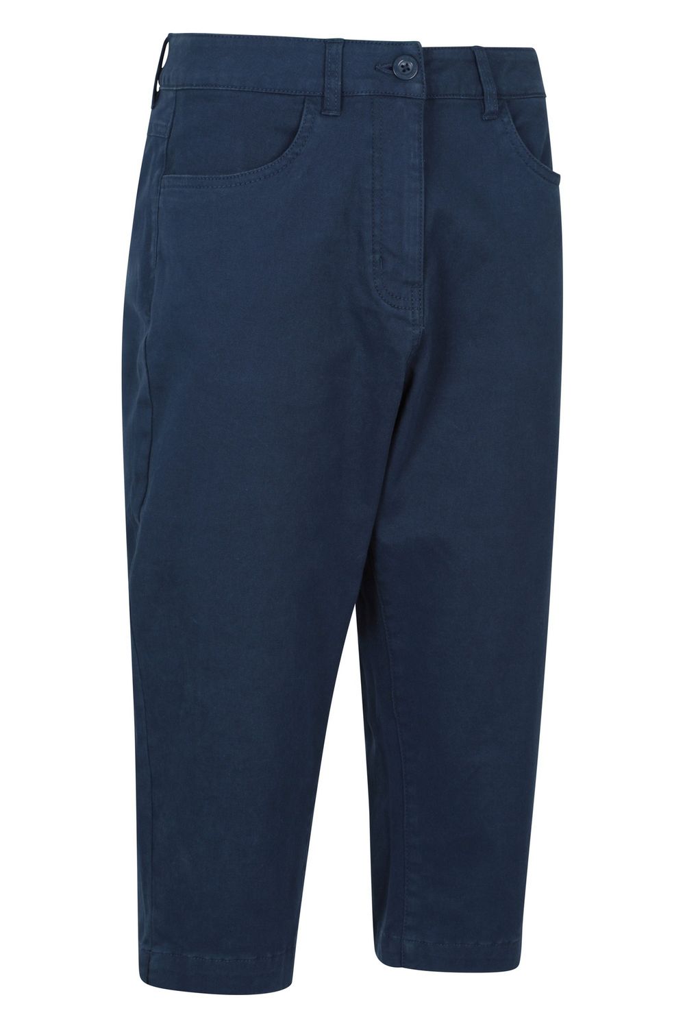 Navy Marina Cropped Trousers, Image 4 of 4